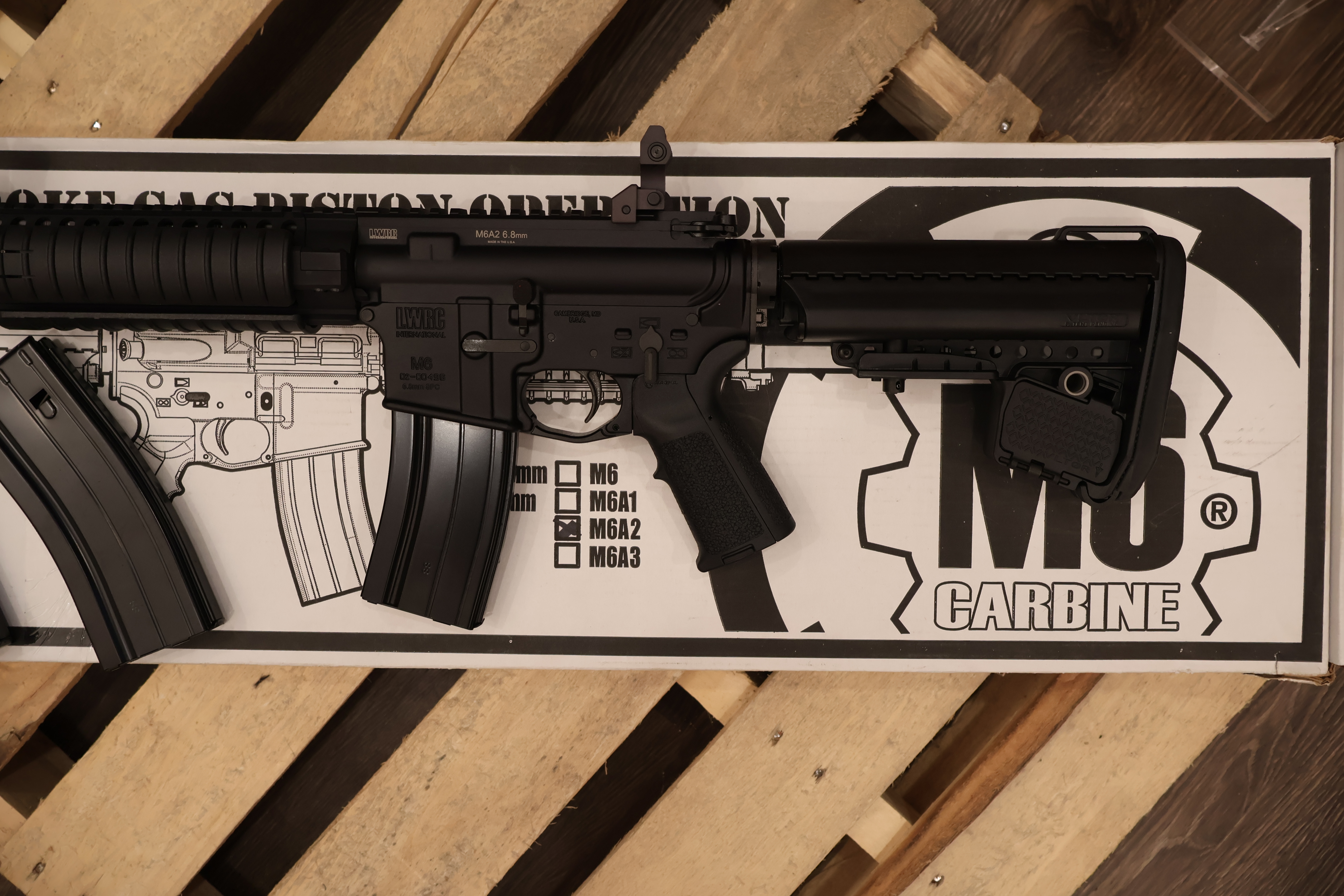LWRC M6A2 AR-15 PISTON DRIVEN BLACK FINISH QUAD RAIL SKIRMISH 16