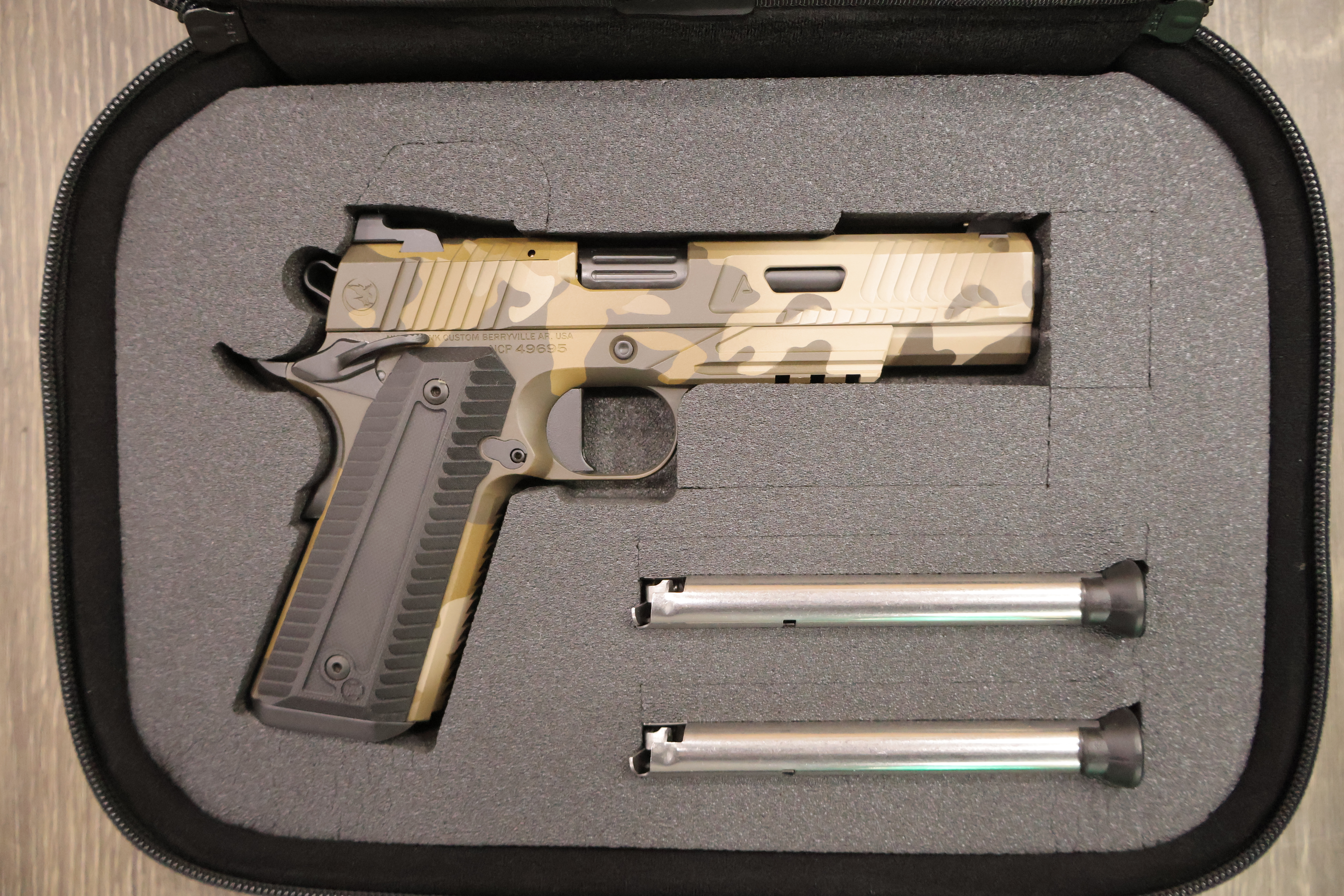 NIGHTHAWK 1911 AGENT2 IOS GOVT SCAR CAMO CERAKOTE AMBI-SAFETY 5" BBL 9MM-img-4