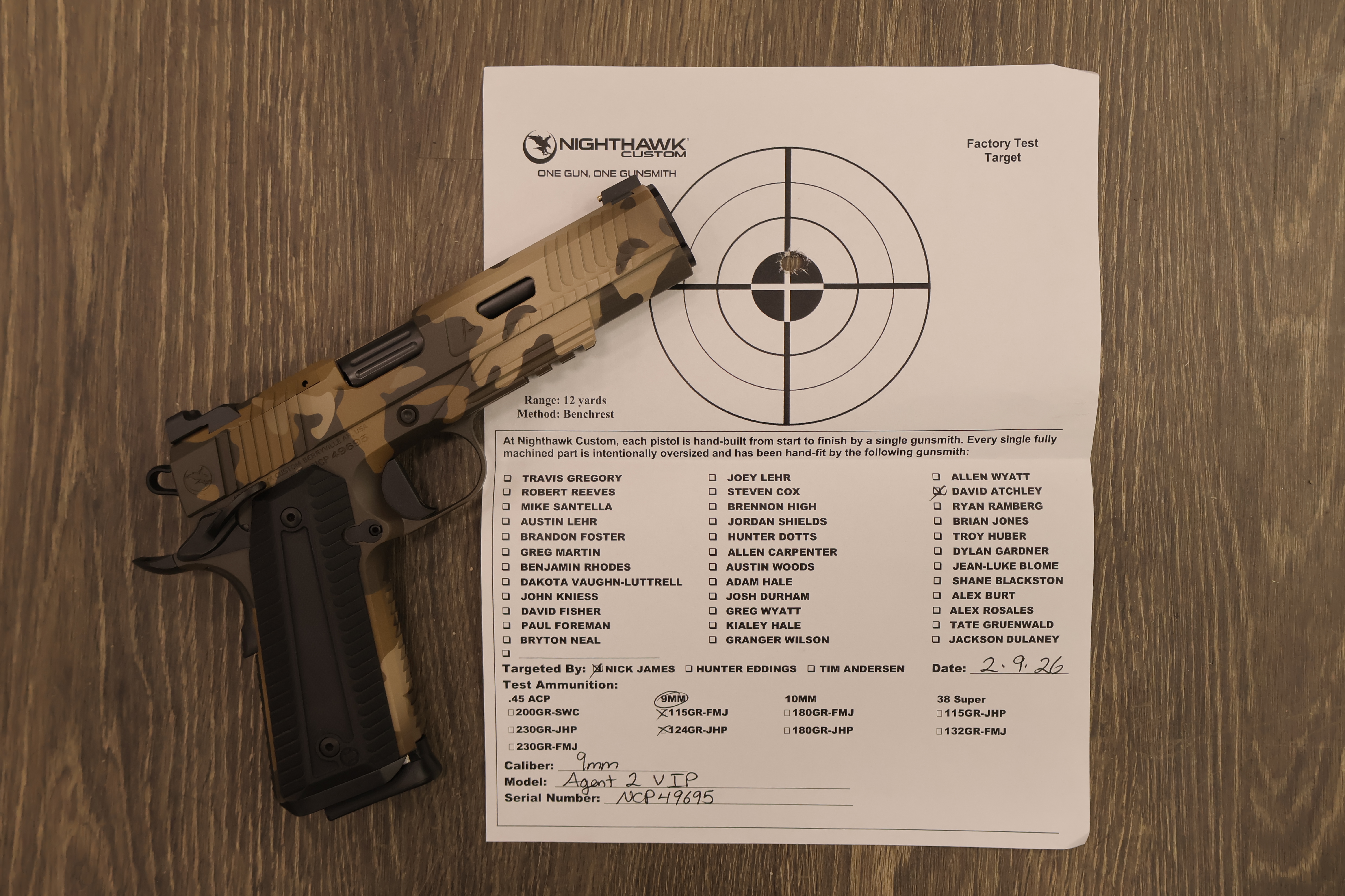 NIGHTHAWK 1911 AGENT2 IOS GOVT SCAR CAMO CERAKOTE AMBI-SAFETY 5" BBL 9MM-img-5