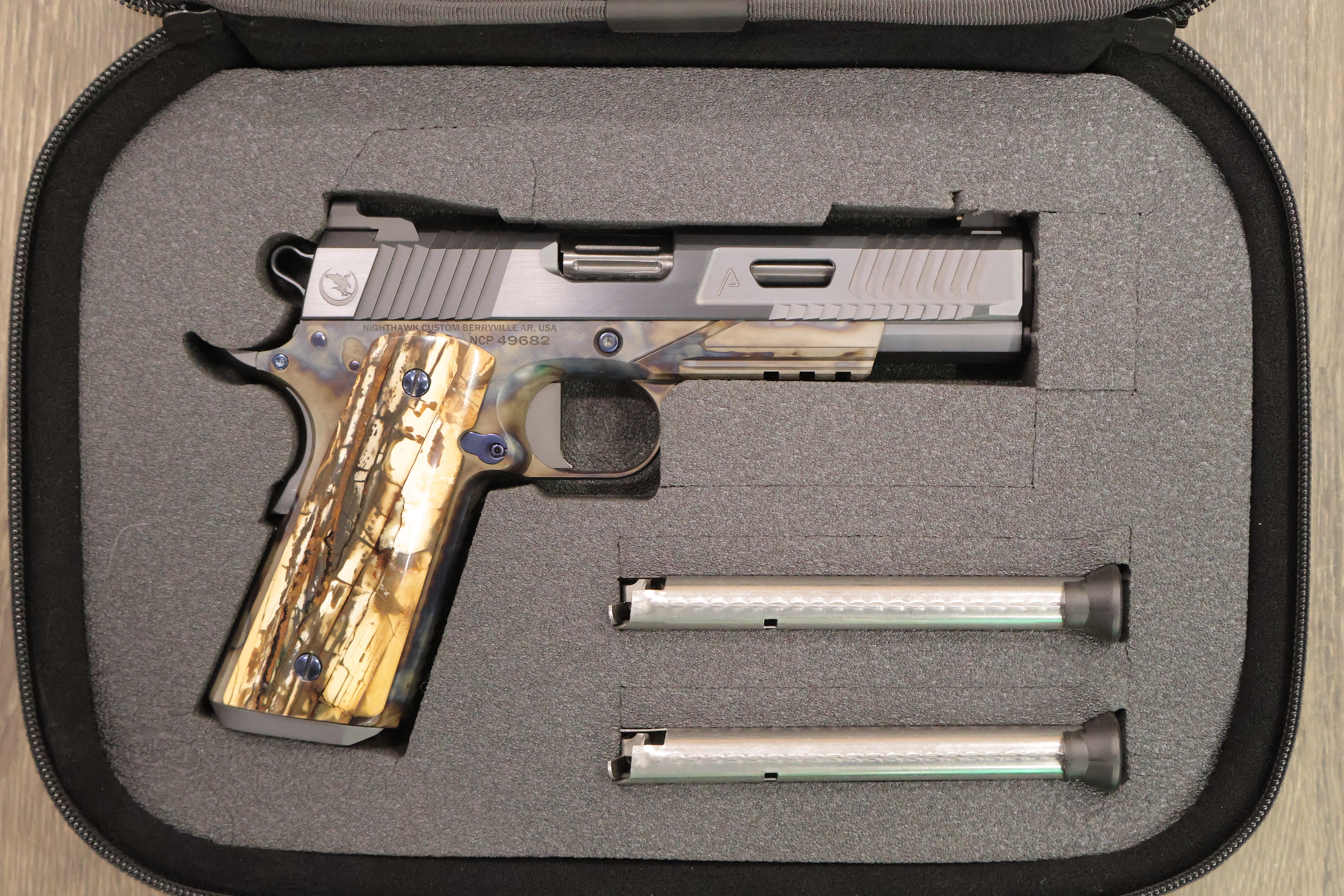 NIGHTHAWK 1911 VIP AGENT2 GOVERNMENT TURNBULL CASE COLOR FRAME 5" BBL 9MM-img-6