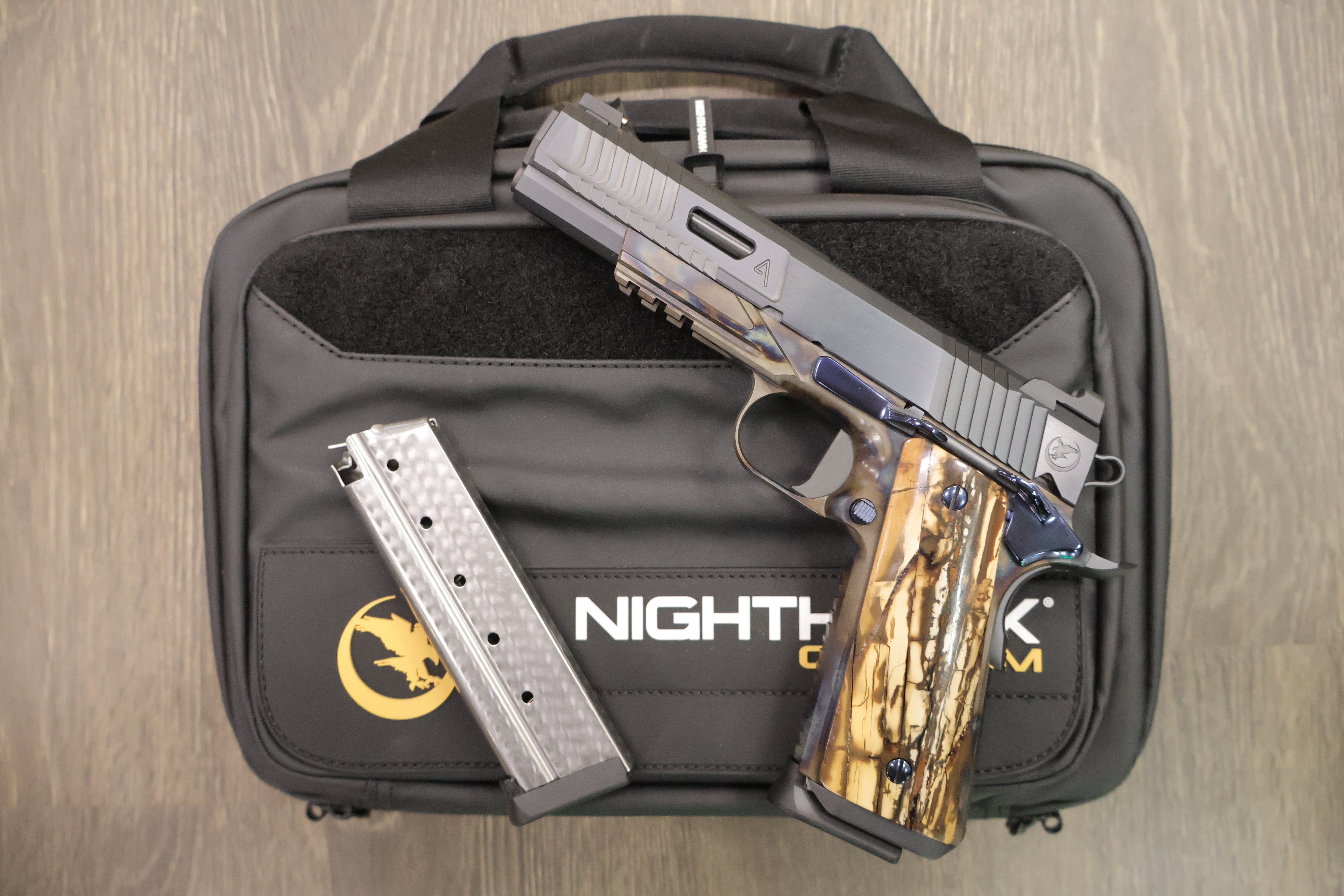 NIGHTHAWK 1911 VIP AGENT2 GOVERNMENT TURNBULL CASE COLOR FRAME 5" BBL 9MM-img-2