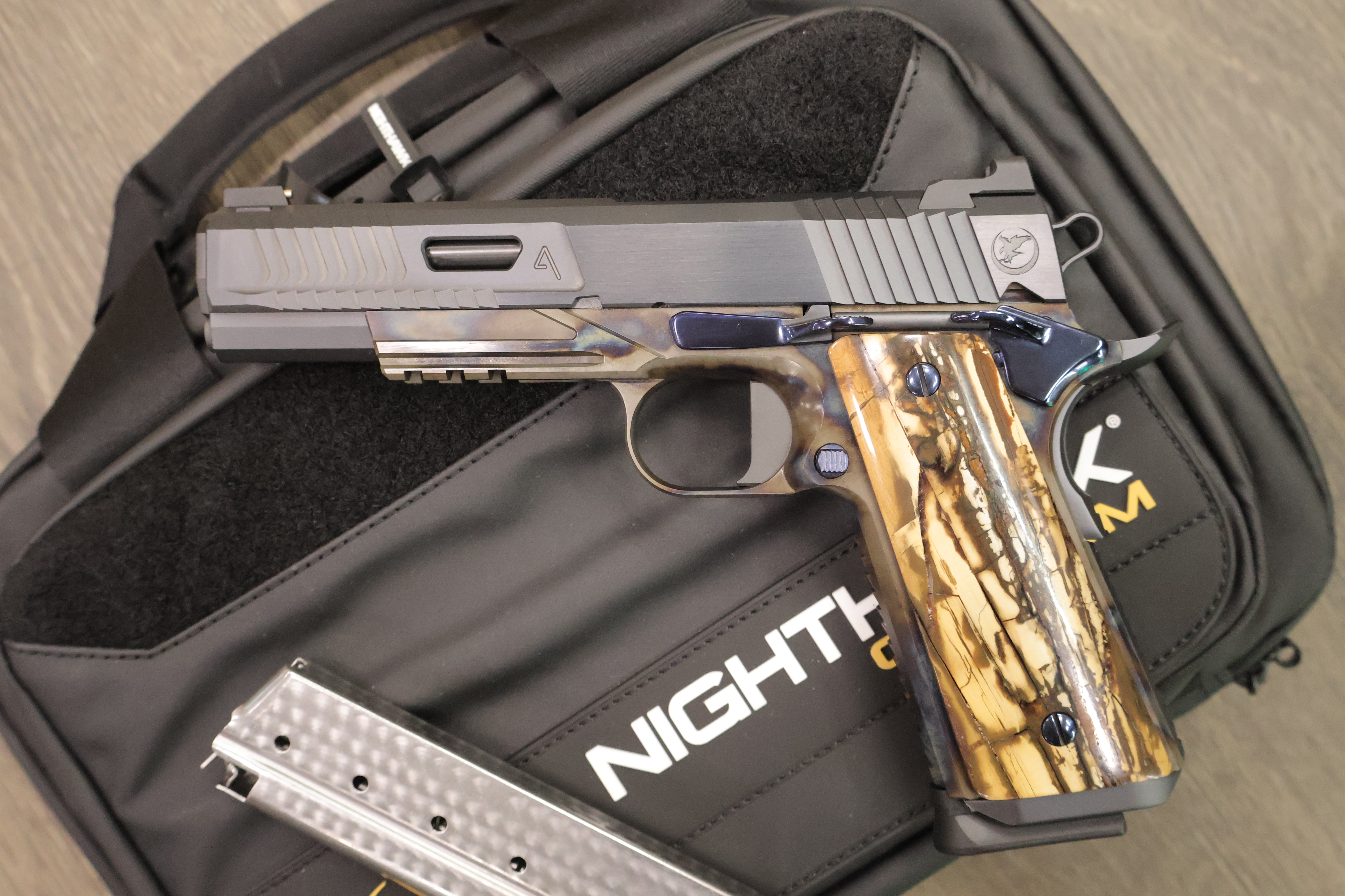 NIGHTHAWK 1911 VIP AGENT2 GOVERNMENT TURNBULL CASE COLOR FRAME 5" BBL 9MM-img-3