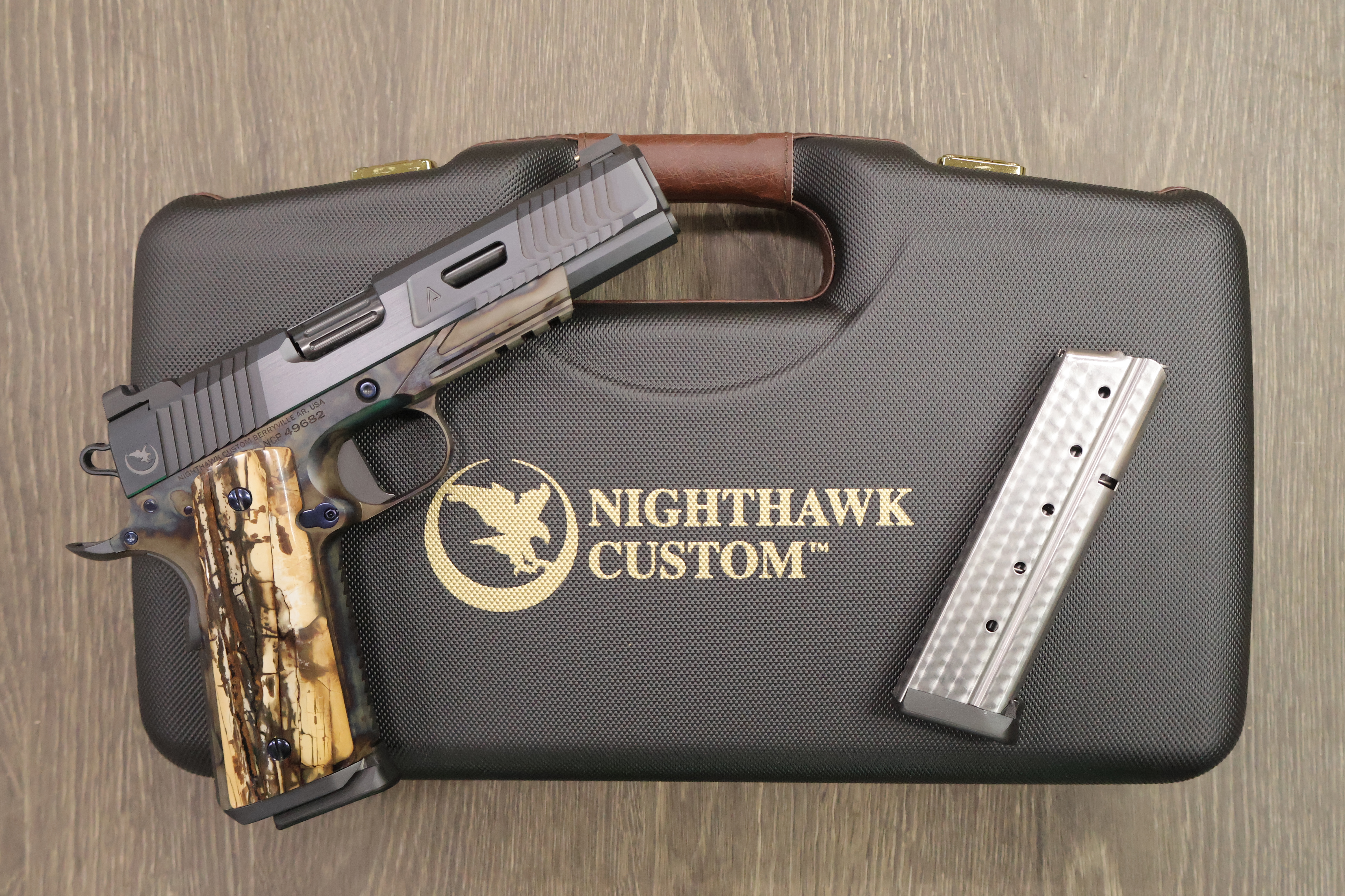 NIGHTHAWK 1911 VIP AGENT2 GOVERNMENT TURNBULL CASE COLOR FRAME 5" BBL 9MM-img-4