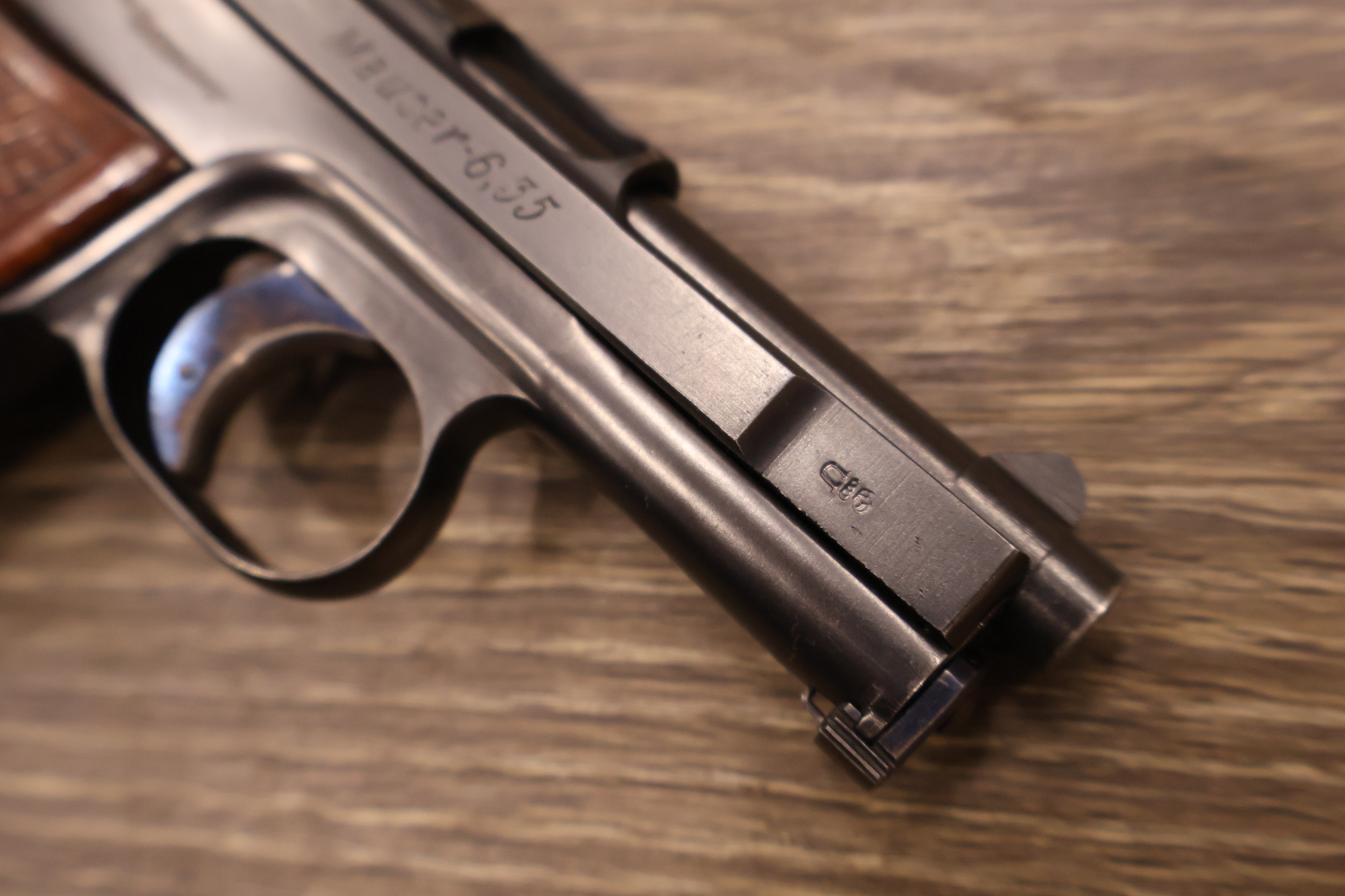 MAUSER WERKE 1910 POCKET PISTOL BLUED FINISH WOOD GRIPS 3.15" BBL .25 ACP-img-6
