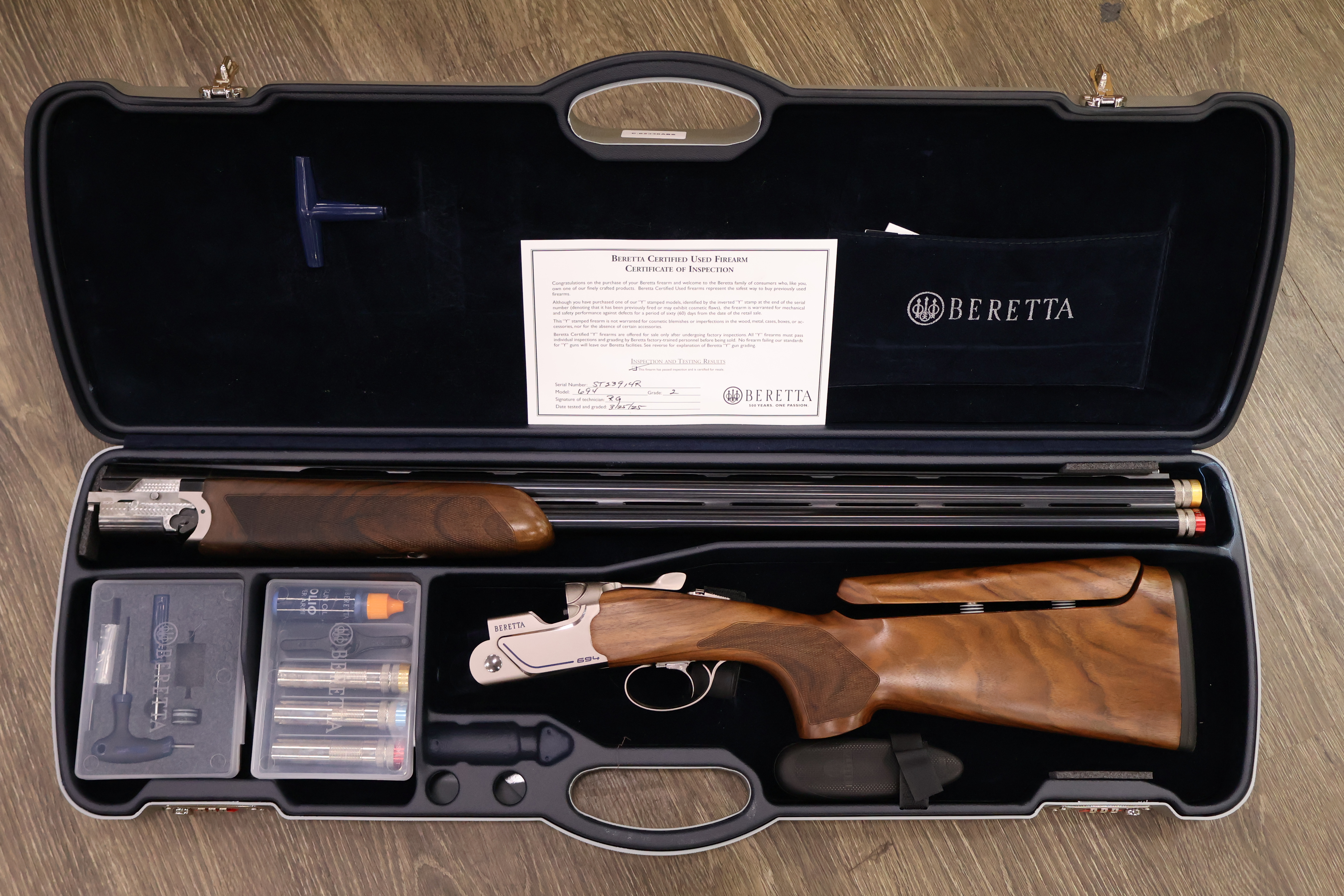 BERETTA 694 SPORTING VITTORIA B-FAST SILVER RECEIVER ADJ. COMB 30" BBL 12GA-img-0