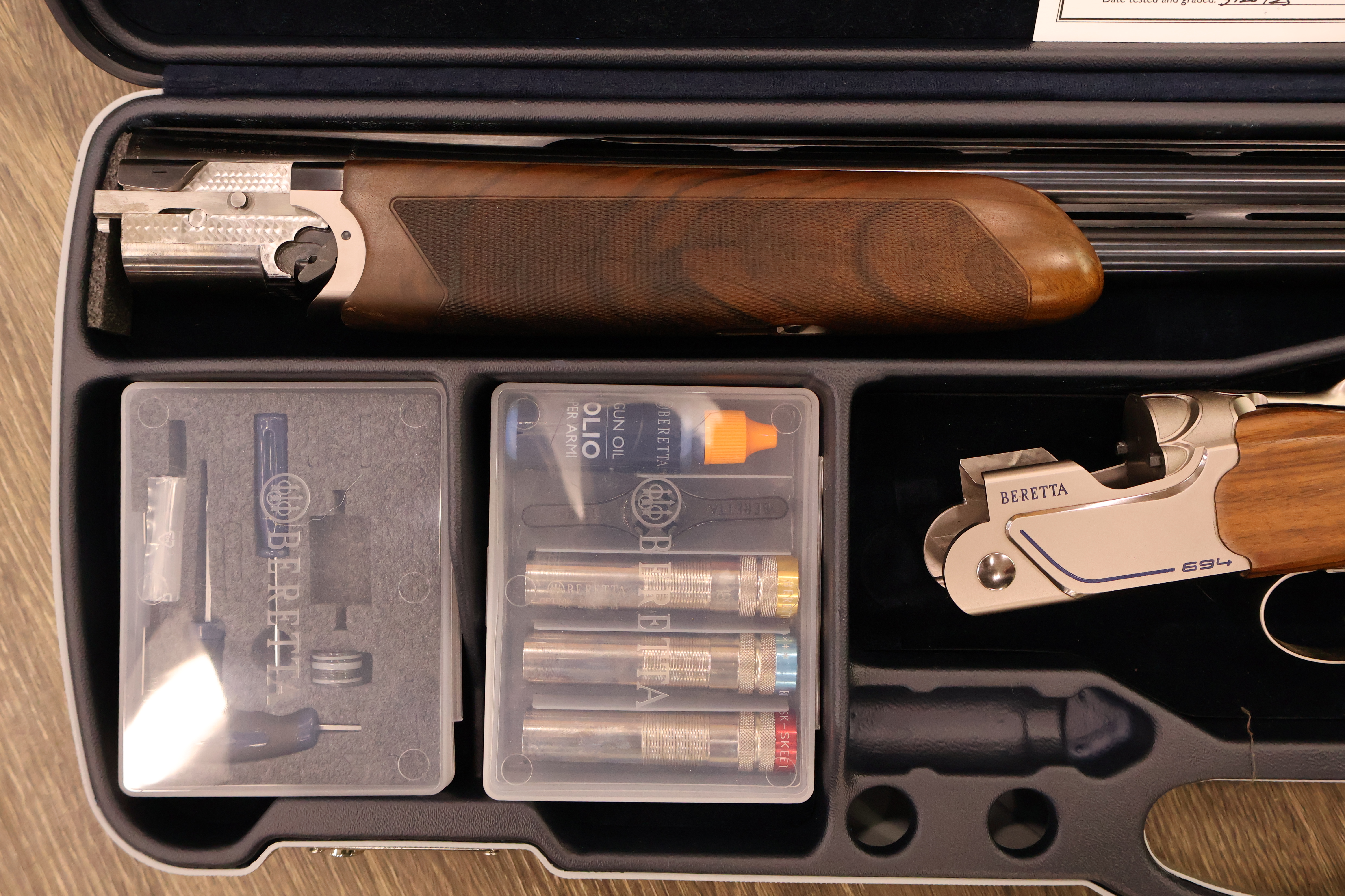 BERETTA 694 SPORTING VITTORIA B-FAST SILVER RECEIVER ADJ. COMB 30" BBL 12GA-img-1