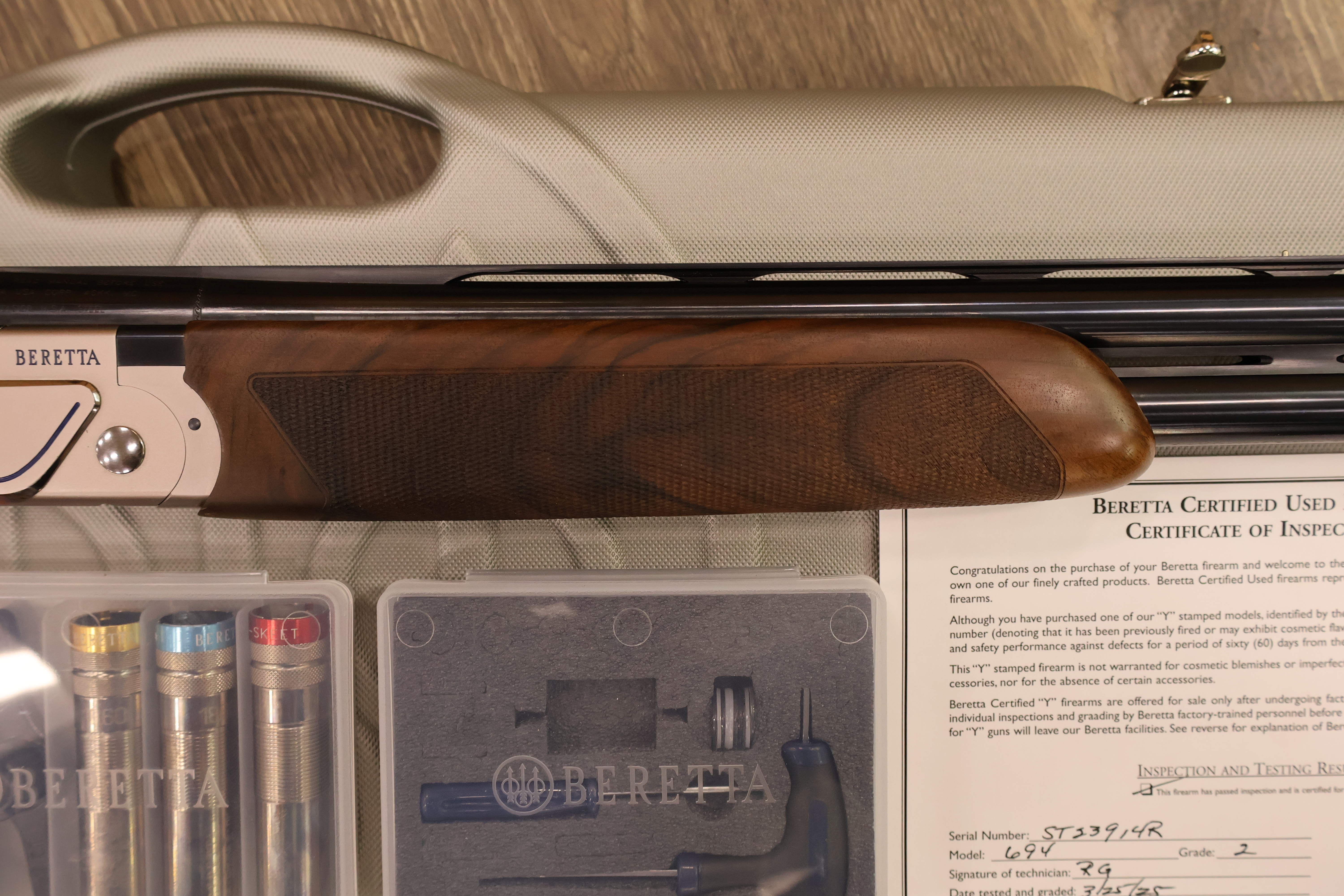 BERETTA 694 SPORTING VITTORIA B-FAST SILVER RECEIVER ADJ. COMB 30" BBL 12GA-img-11