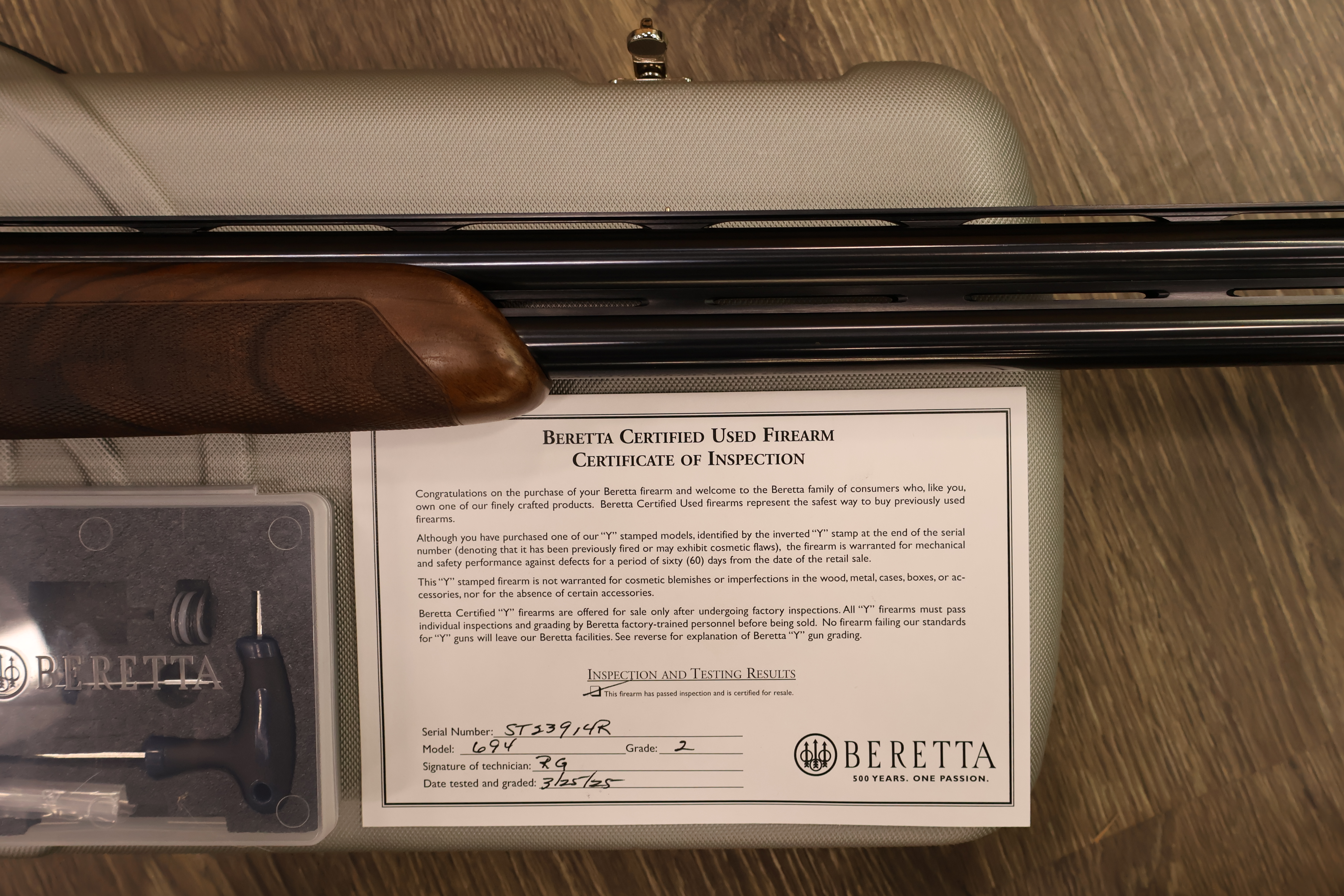 BERETTA 694 SPORTING VITTORIA B-FAST SILVER RECEIVER ADJ. COMB 30" BBL 12GA-img-12