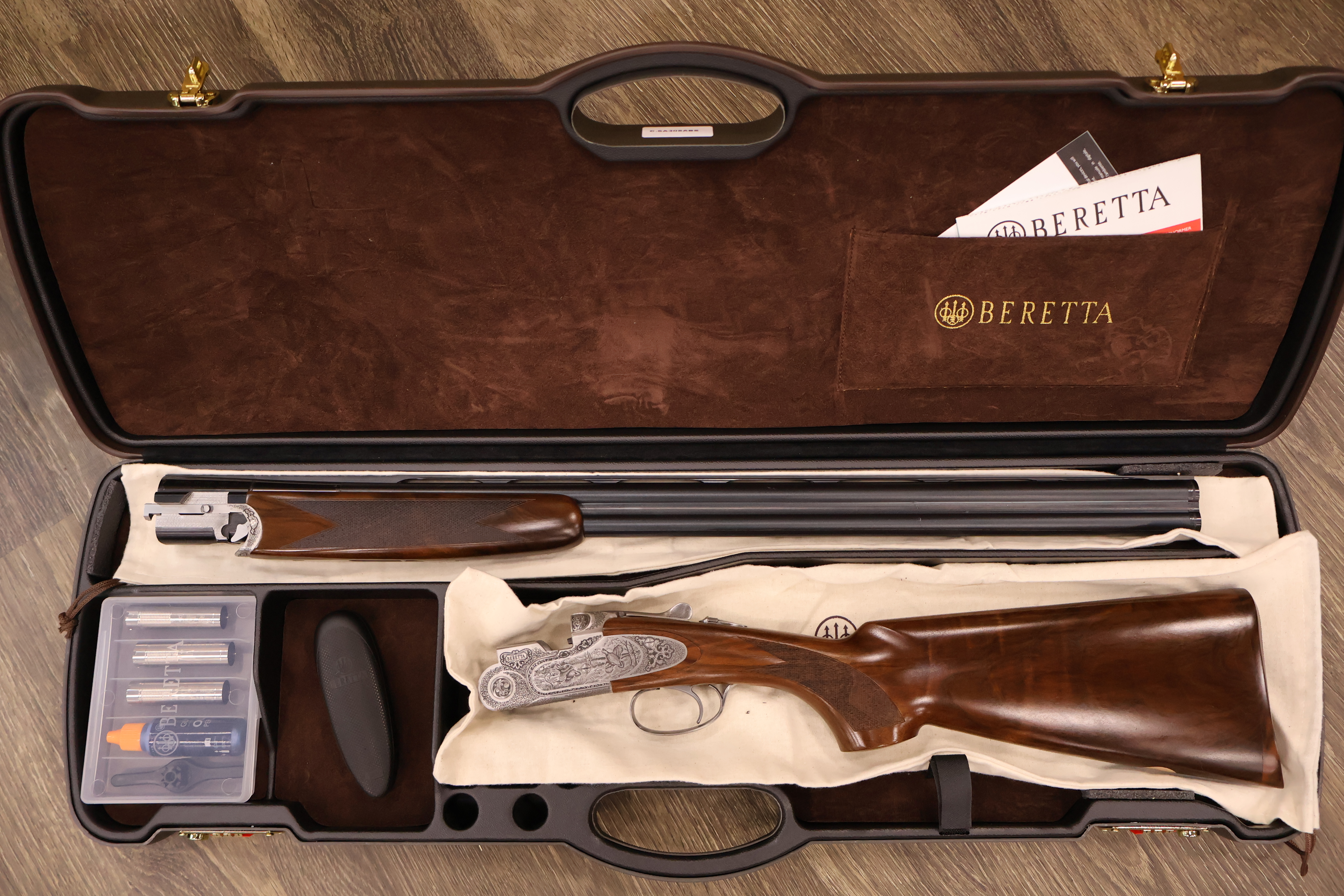 BERETTA 687 EELL DIAMOND PIGEON SILVER ENGRAVED DELUXE WALNUT 28" BBL 20GA-img-0