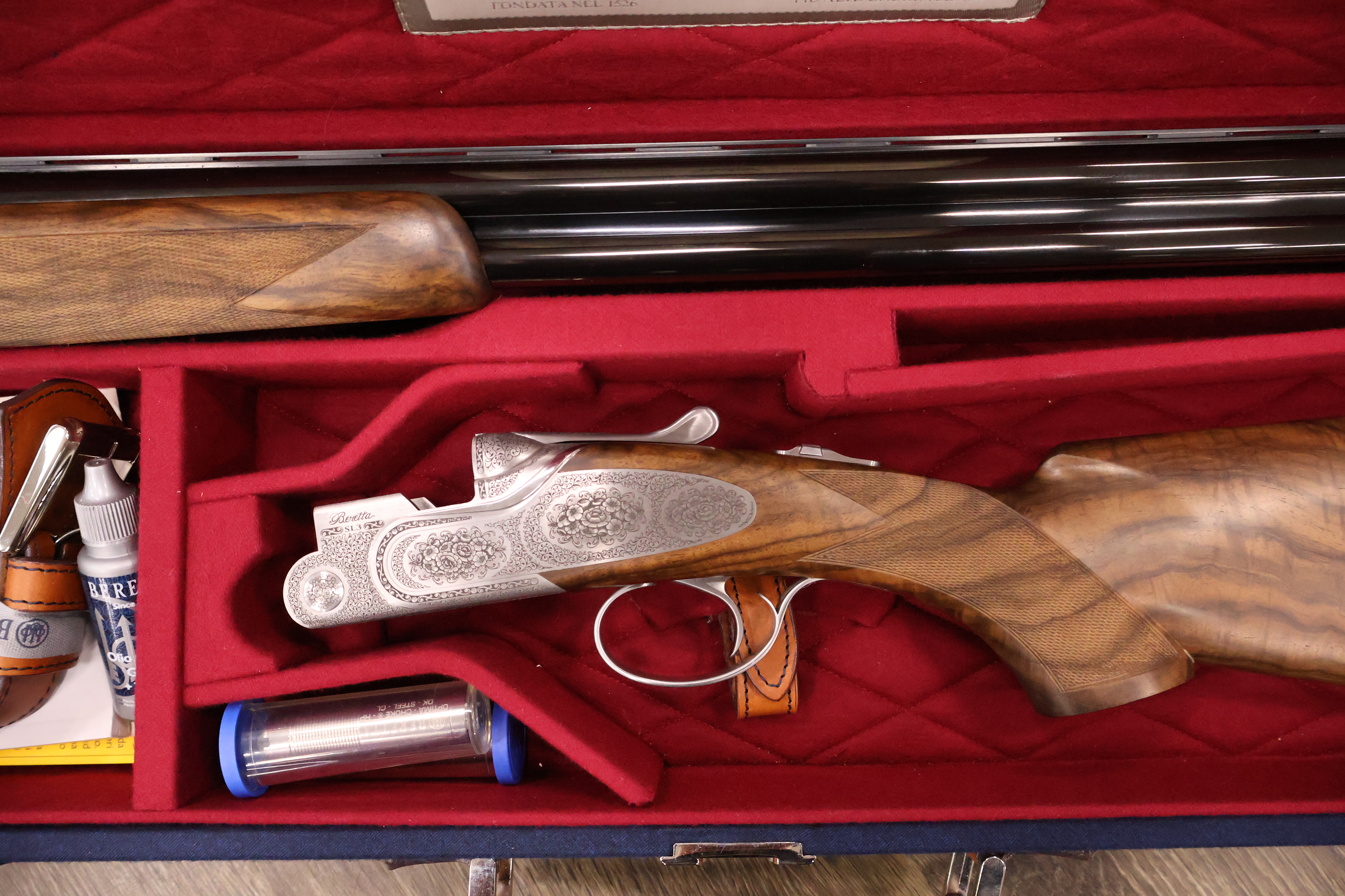 BERETTA SL3 LS LIGHT SCROLL ENGRAVED STUNNING DELUXE WALNUT 30" BBL 20 GA-img-4