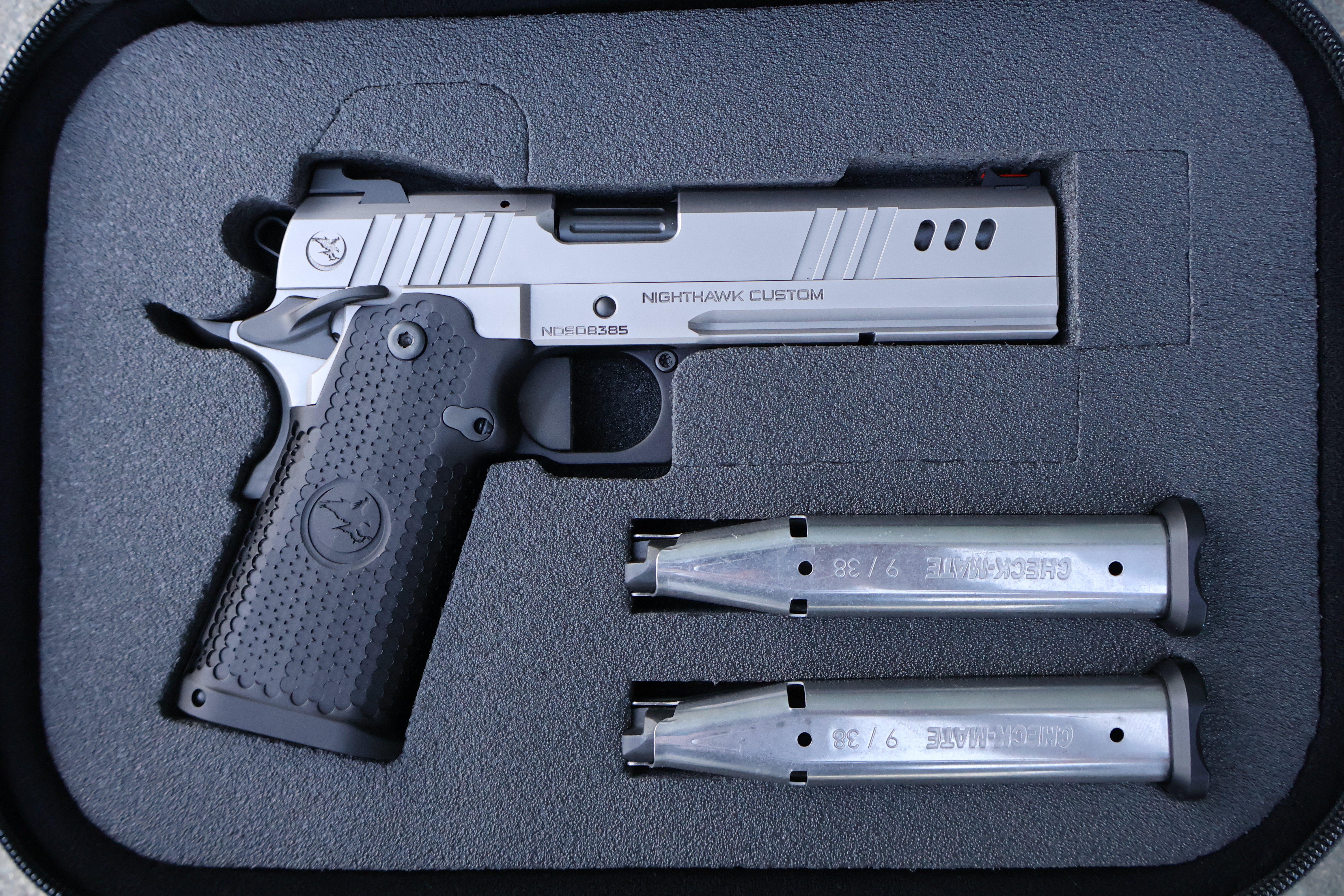 NIGHTHAWK 1911 BDS9 IOS AGGRESSIVE TEXTURE AMBI-SAFETY FLUTED 5" BBL 9MM-img-4