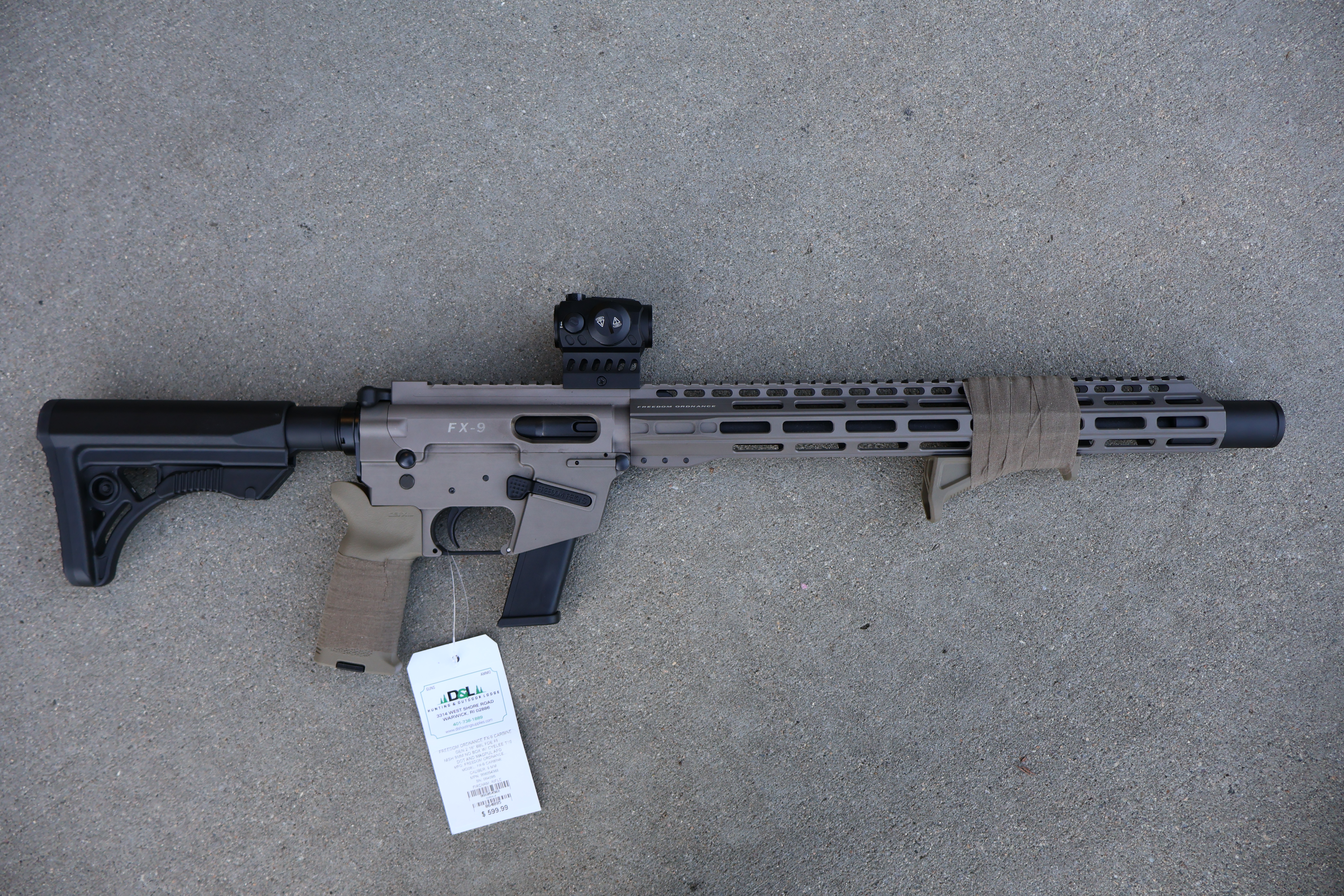 FREEDOM ORDNANCE FX-9 CARBINE GEN 2 FDE FINISH CUSTOM UPGRADES 16" BBL 9MM -img-0