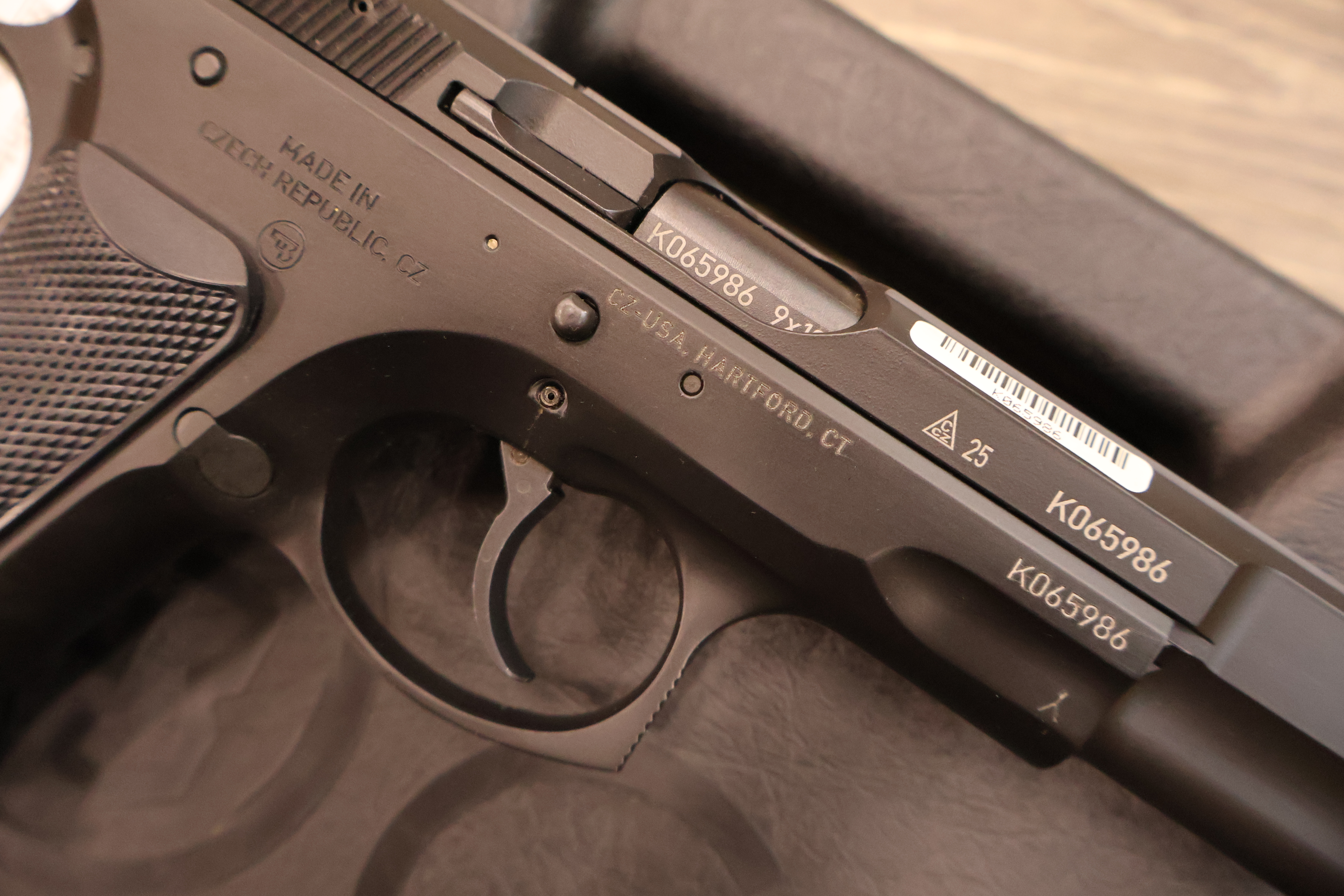 CZ USA 75B 50TH ANNIVERSARY ELITE BLACK POLYCOAT MANUAL SAFETY 4.6" BBL 9MM-img-3