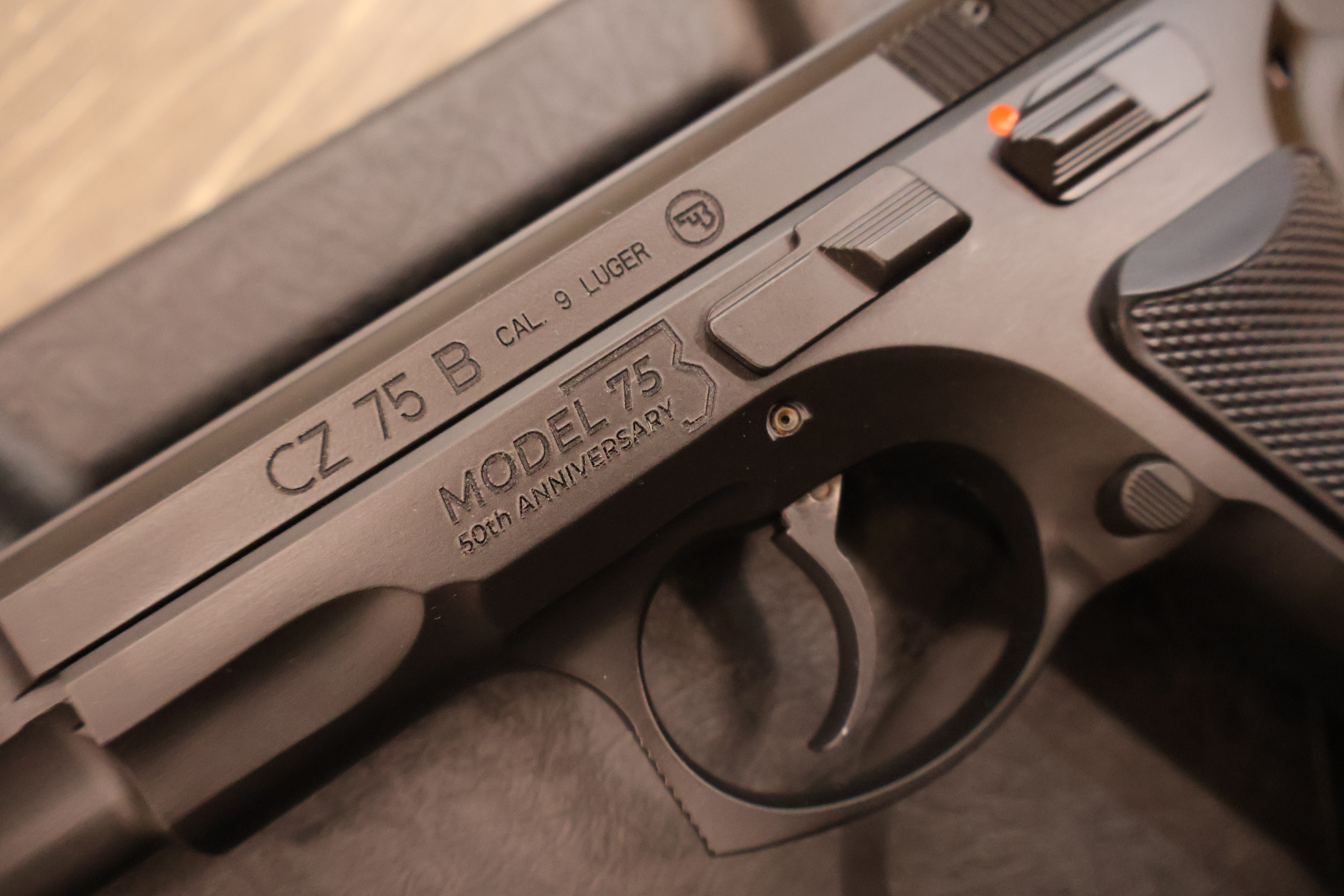 CZ USA 75B 50TH ANNIVERSARY ELITE BLACK POLYCOAT MANUAL SAFETY 4.6" BBL 9MM-img-1