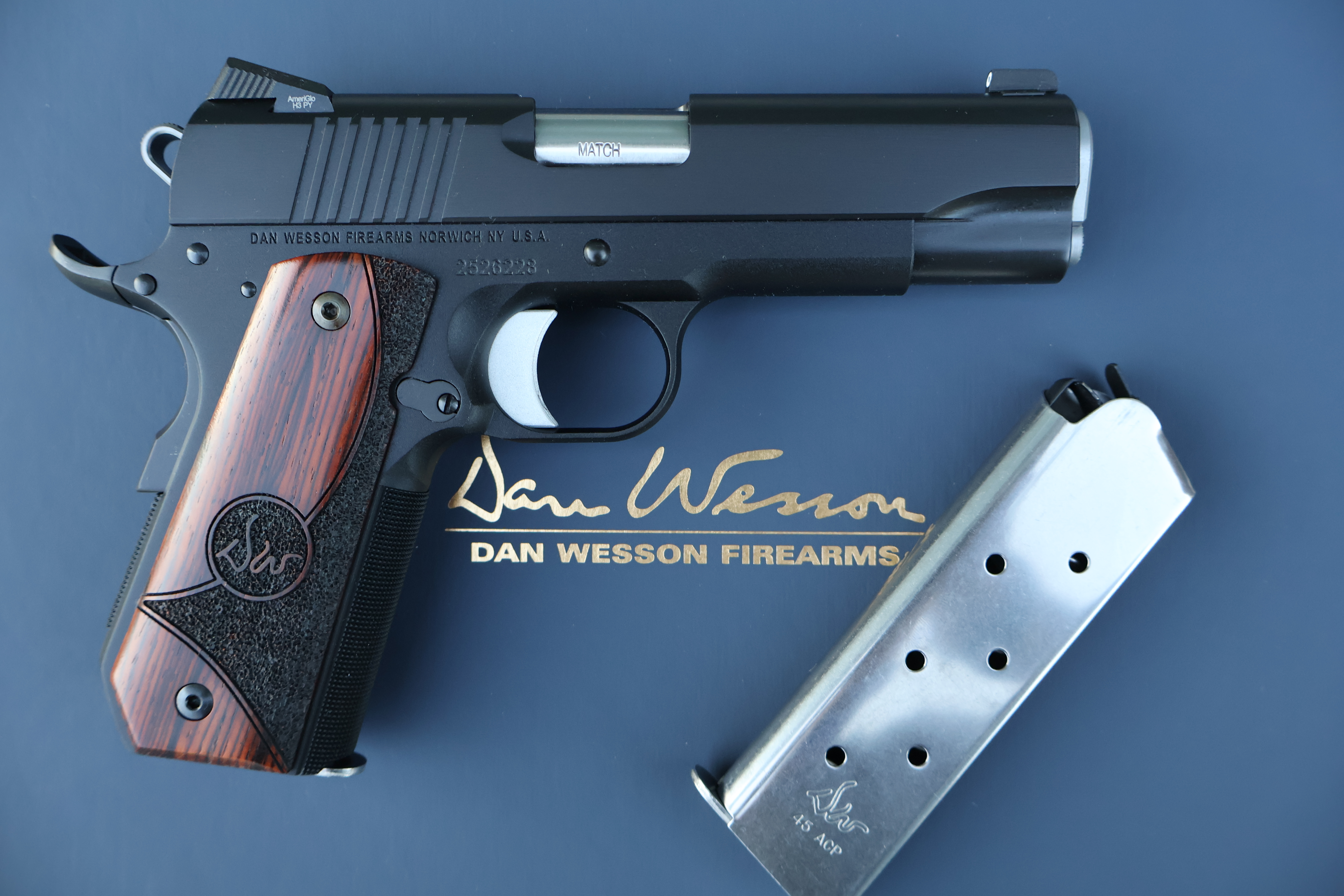 DAN WESSON 1911 GUARDIAN COMMANDER BLACK ALUMINUM NIGHT 4.25" BBL .45 ACP-img-0
