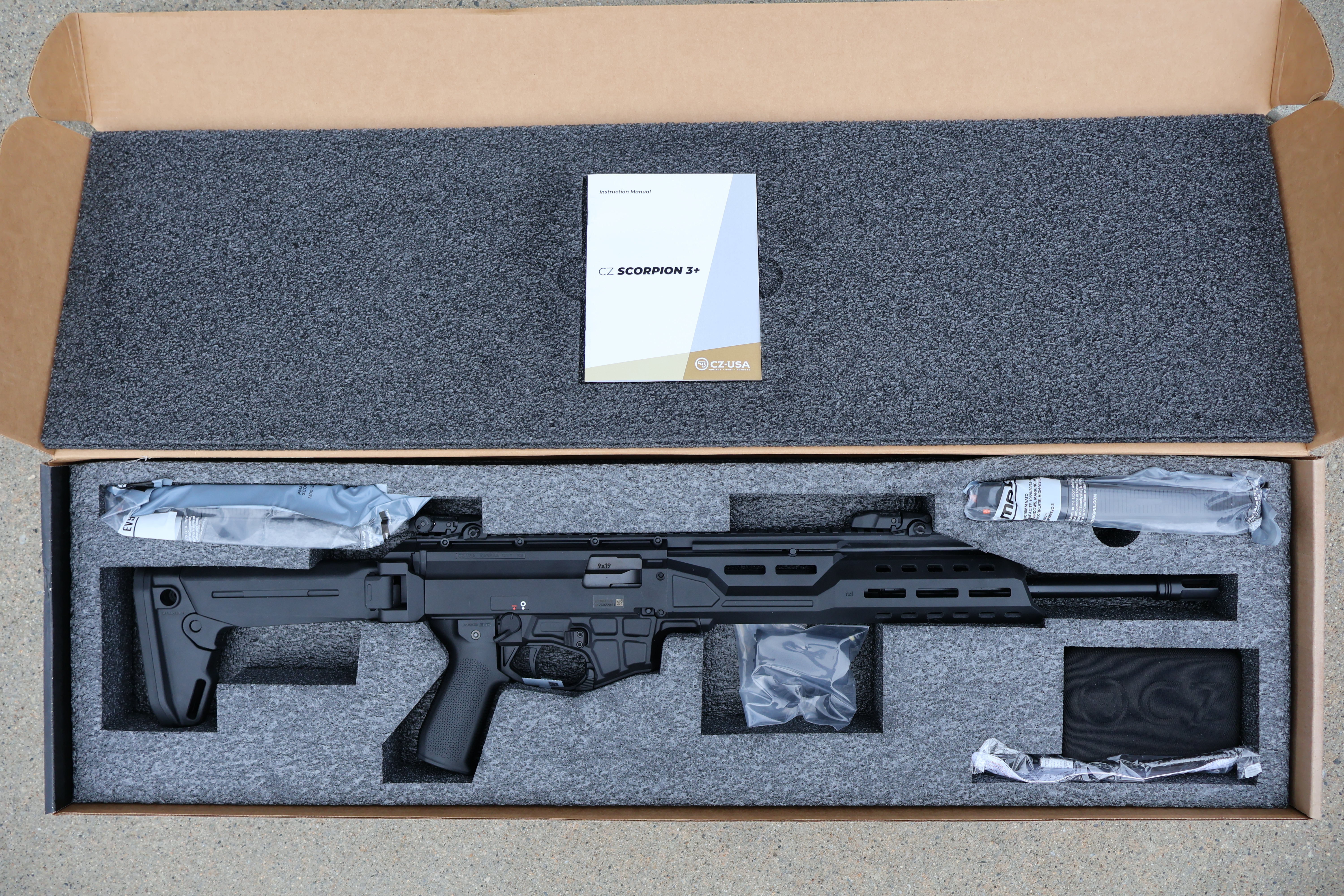 CZ USA SCORPION 3+ 3 PLUS V2 CARBINE BLACK MAGPUL M-LOK 35-RND 16" BBL 9MM-img-0