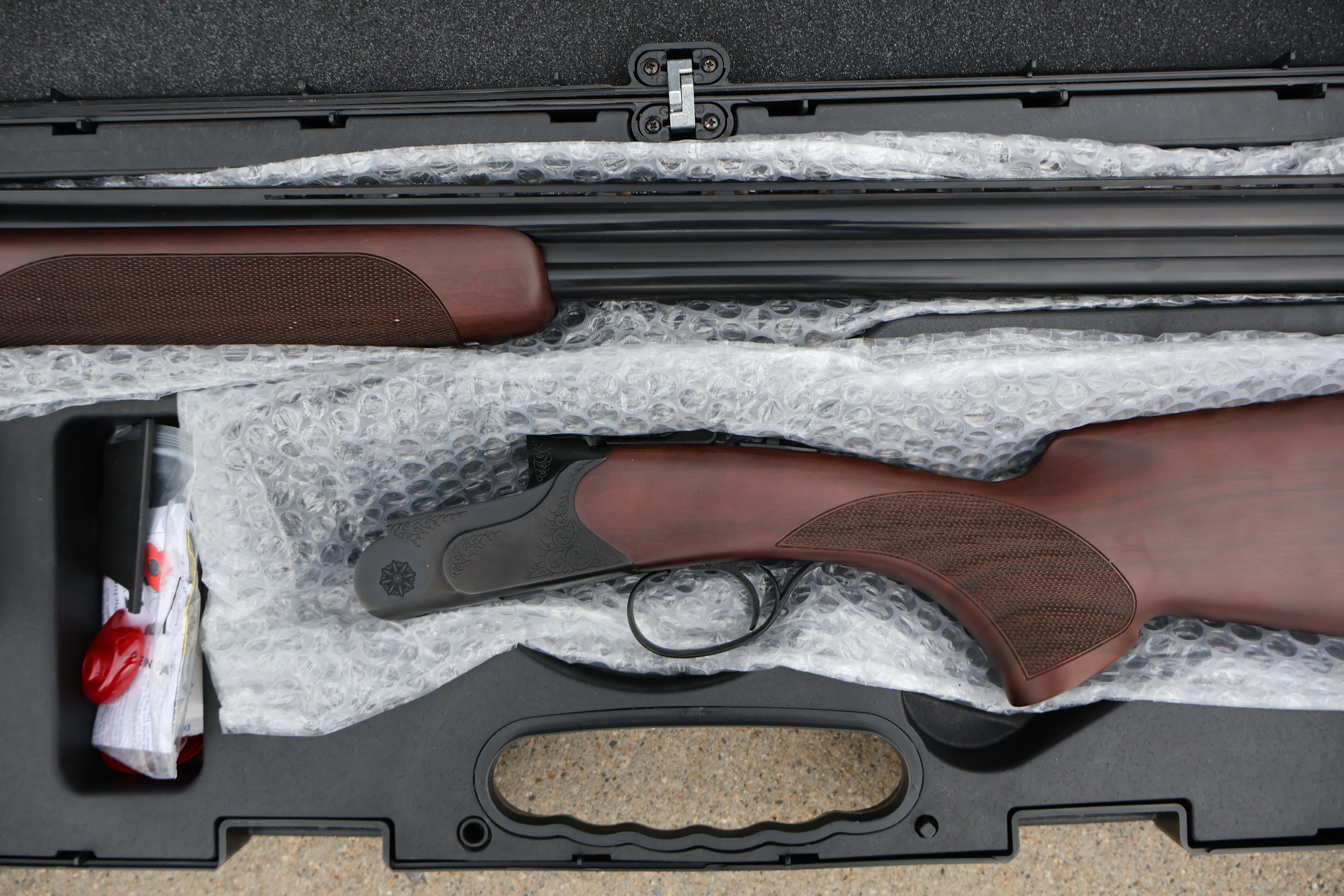 CZ USA (HUGLU) TEAL O/U BLACK CHROME FINISH TURKISH WALNUT 28" BBL 28GA -img-2