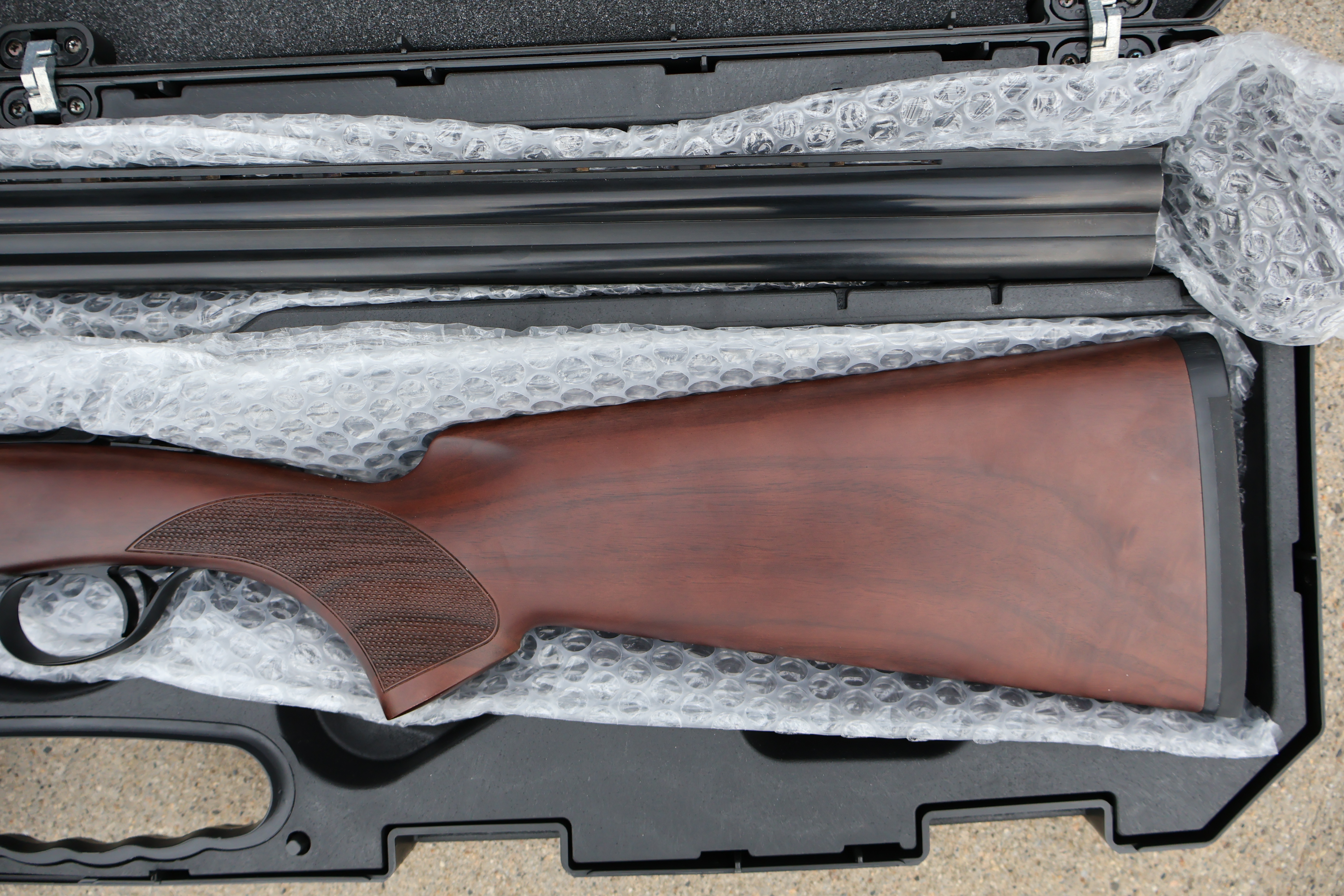 CZ USA (HUGLU) TEAL O/U BLACK CHROME FINISH TURKISH WALNUT 28" BBL 28GA -img-3