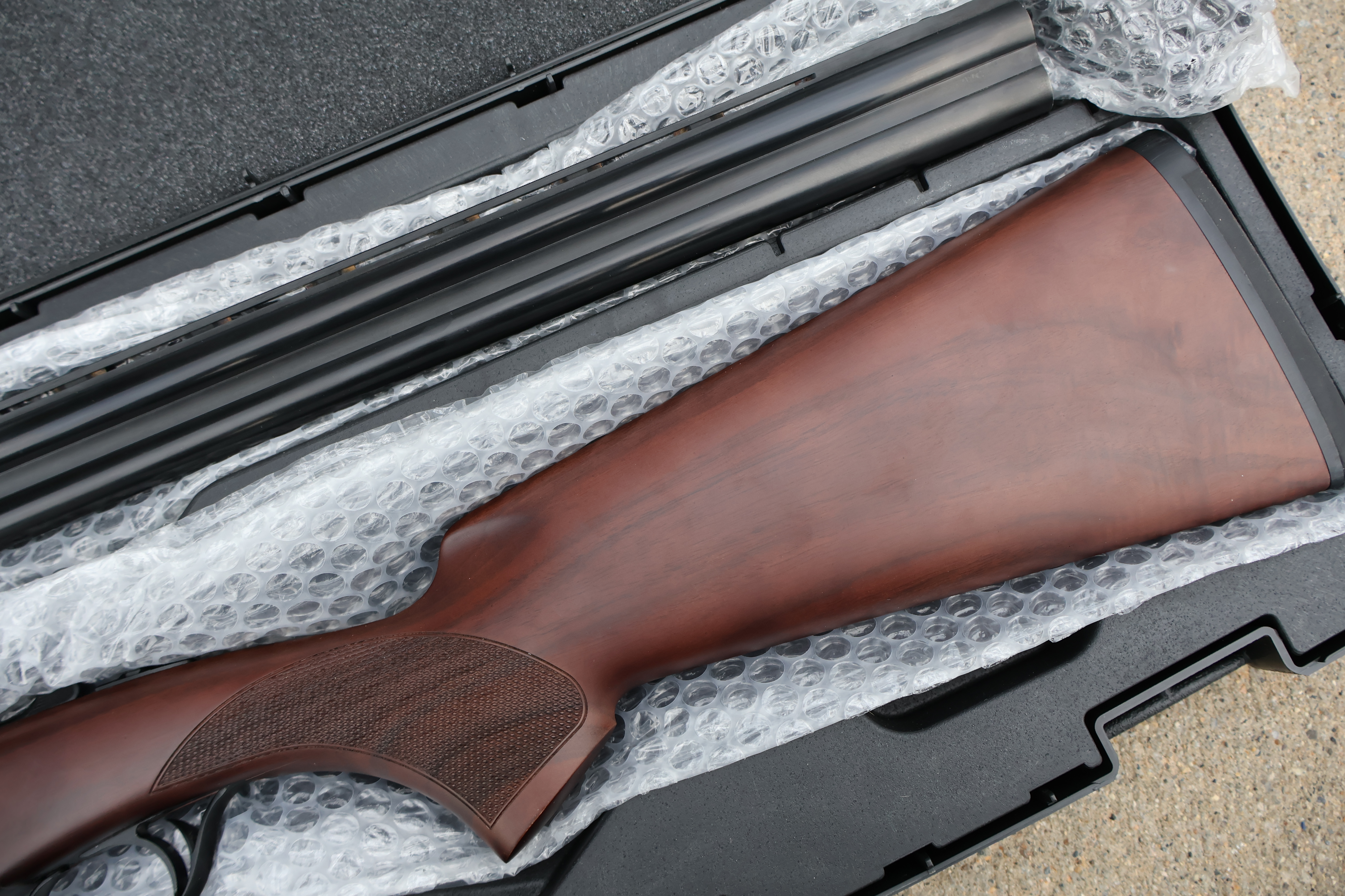 CZ USA (HUGLU) TEAL O/U BLACK CHROME FINISH TURKISH WALNUT 28" BBL 28GA -img-6