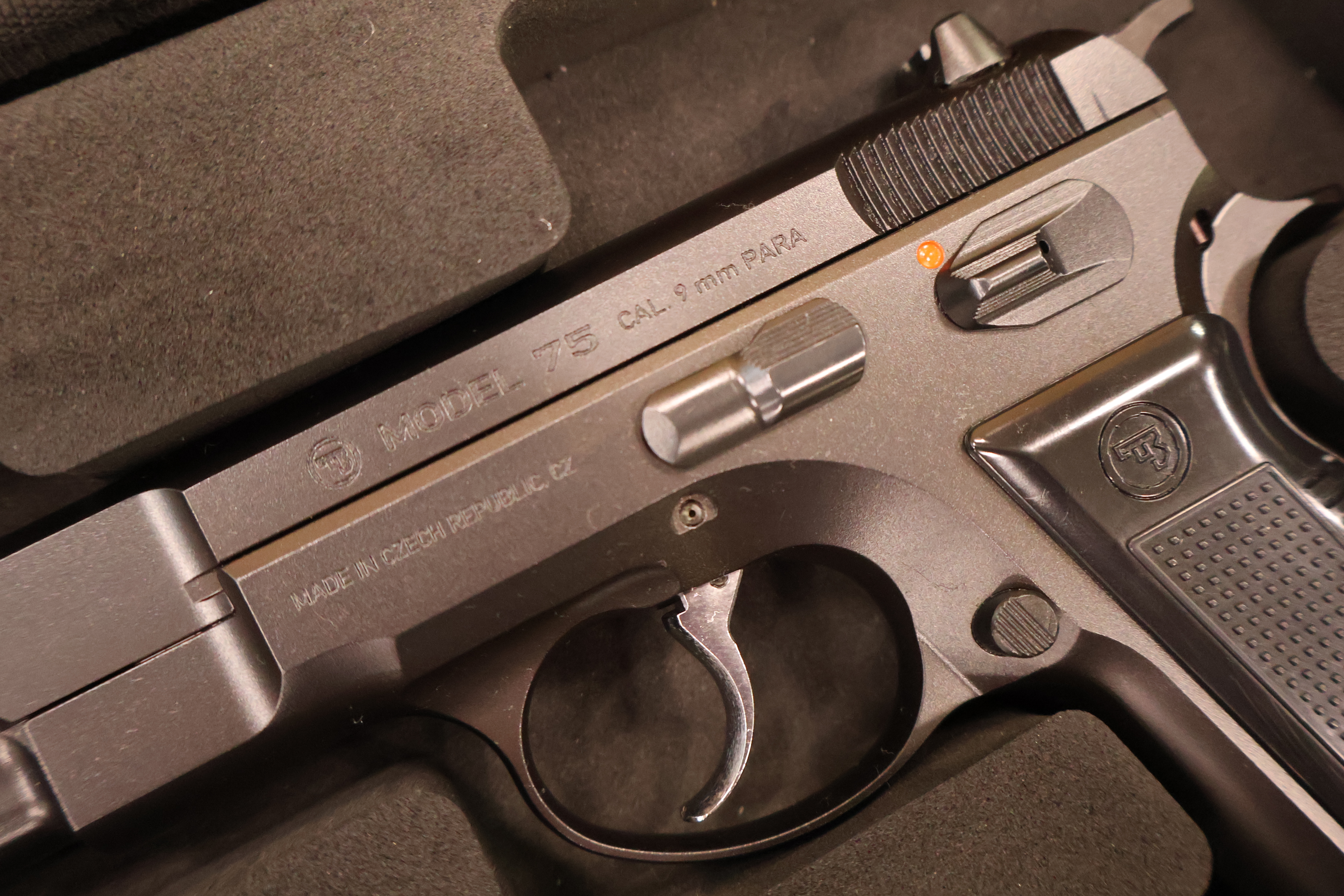CZ USA MODEL 75 LEGEND STEEL FRAME BLUED FINISH MANUAL SAFETY 4.5" BBL 9MM-img-1