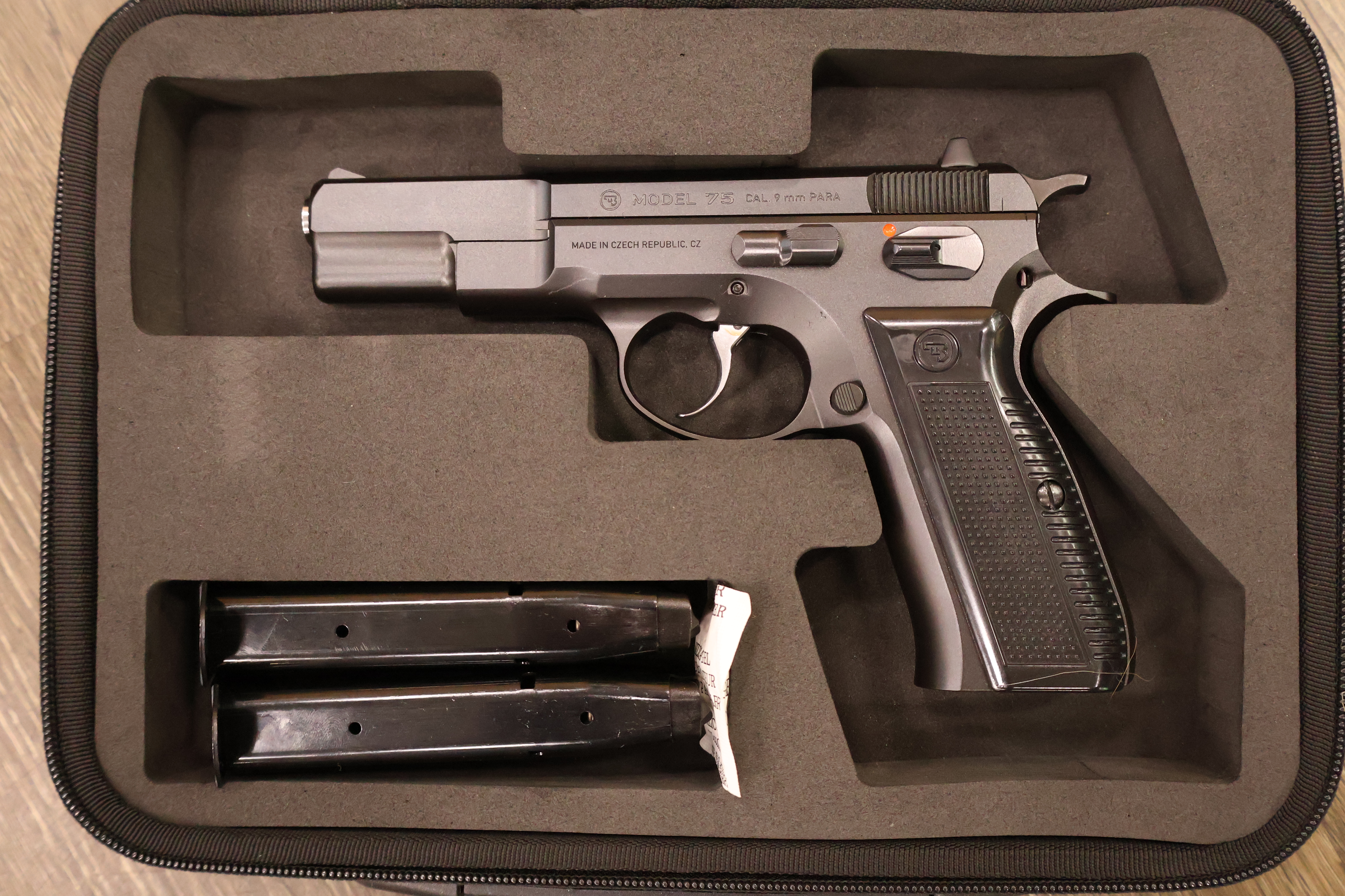 CZ USA MODEL 75 LEGEND STEEL FRAME BLUED FINISH MANUAL SAFETY 4.5" BBL 9MM-img-0