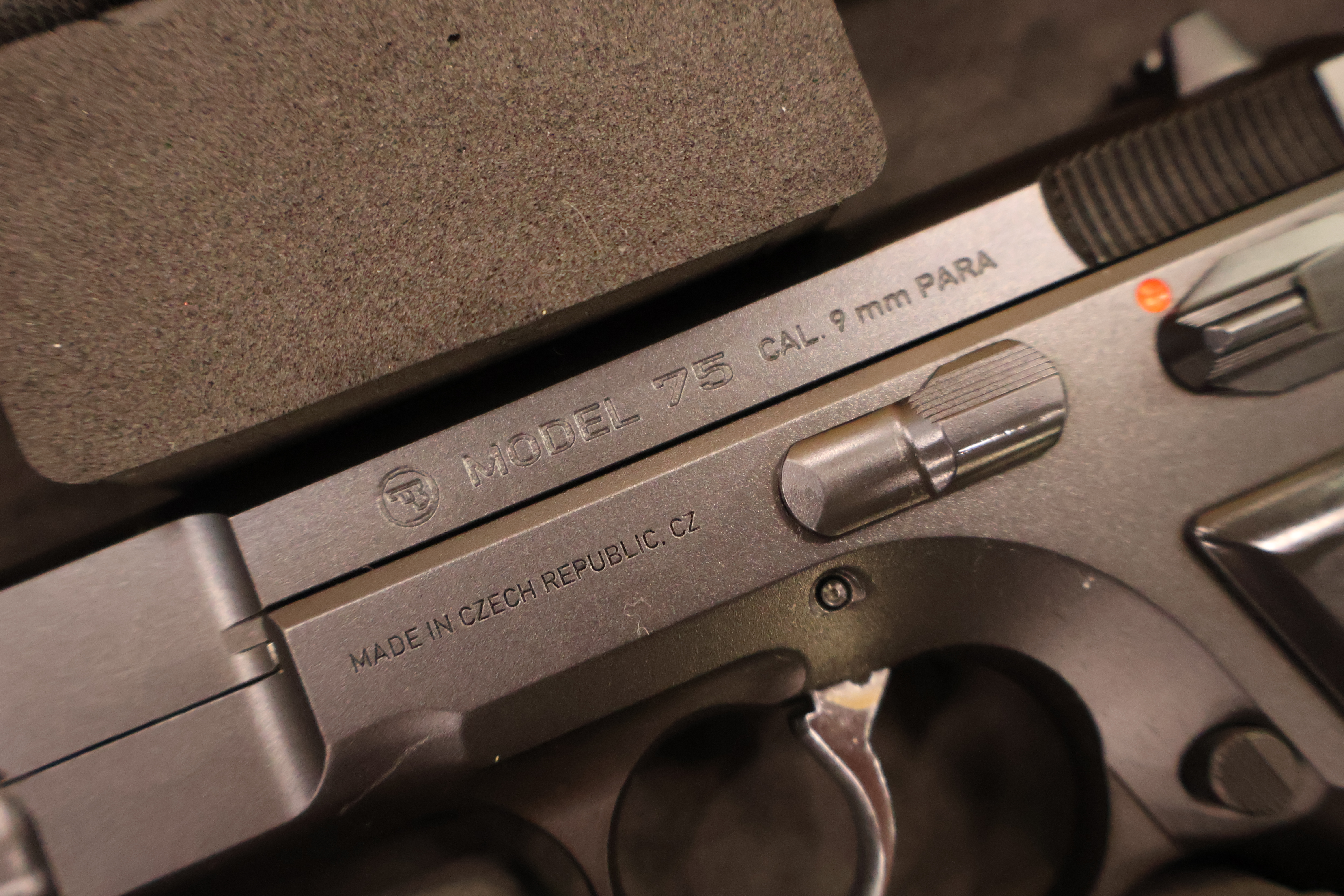 CZ USA MODEL 75 LEGEND STEEL FRAME BLUED FINISH MANUAL SAFETY 4.5" BBL 9MM-img-1