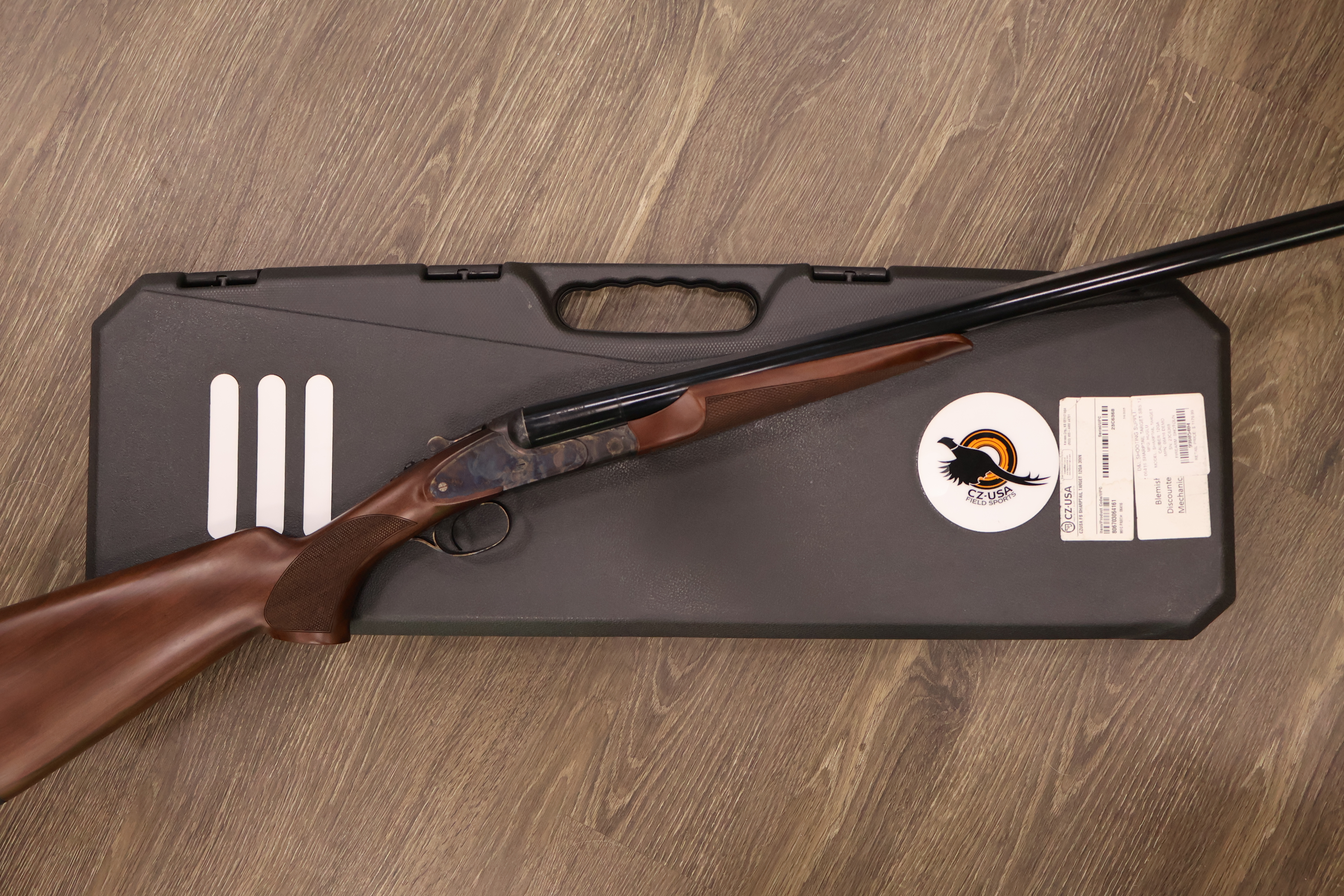 CZ USA (HUGLU) SHARP-TAIL TARGET CASE COLORED RECEIVER WALNUT 30" BBL 12GA-img-1