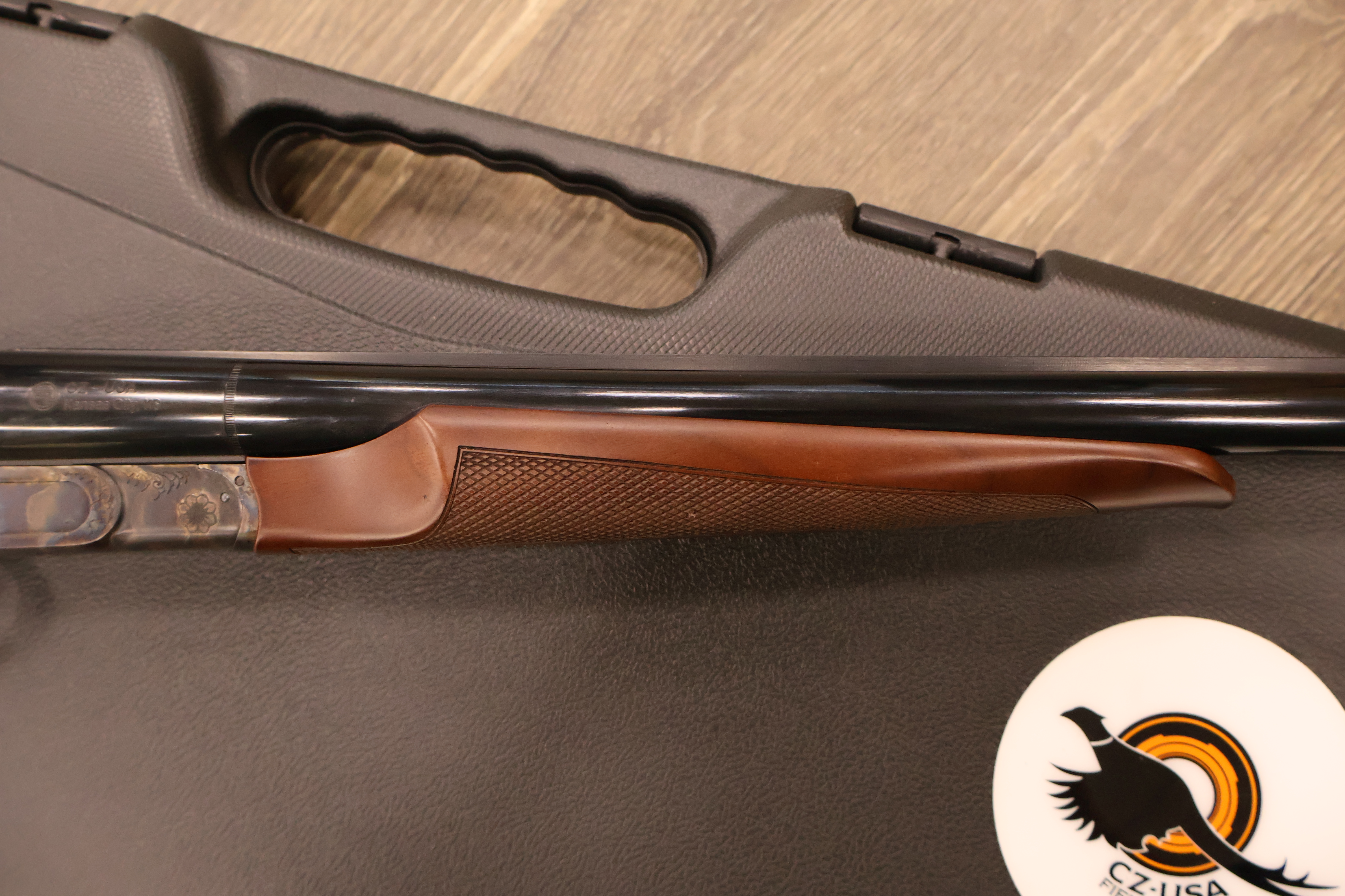 CZ USA (HUGLU) SHARP-TAIL TARGET CASE COLORED RECEIVER WALNUT 30" BBL 12GA-img-4