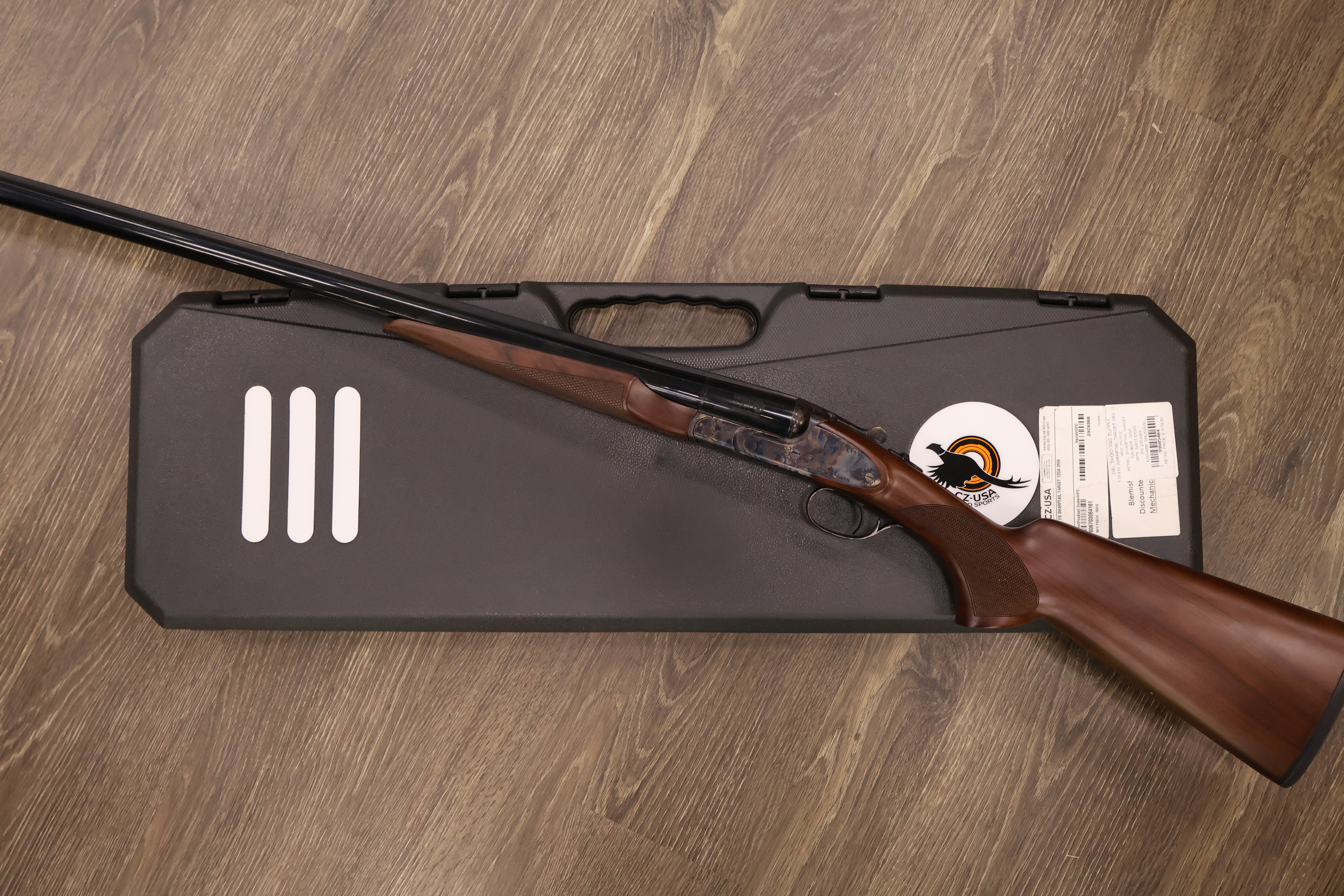 CZ USA (HUGLU) SHARP-TAIL TARGET CASE COLORED RECEIVER WALNUT 30" BBL 12GA-img-5