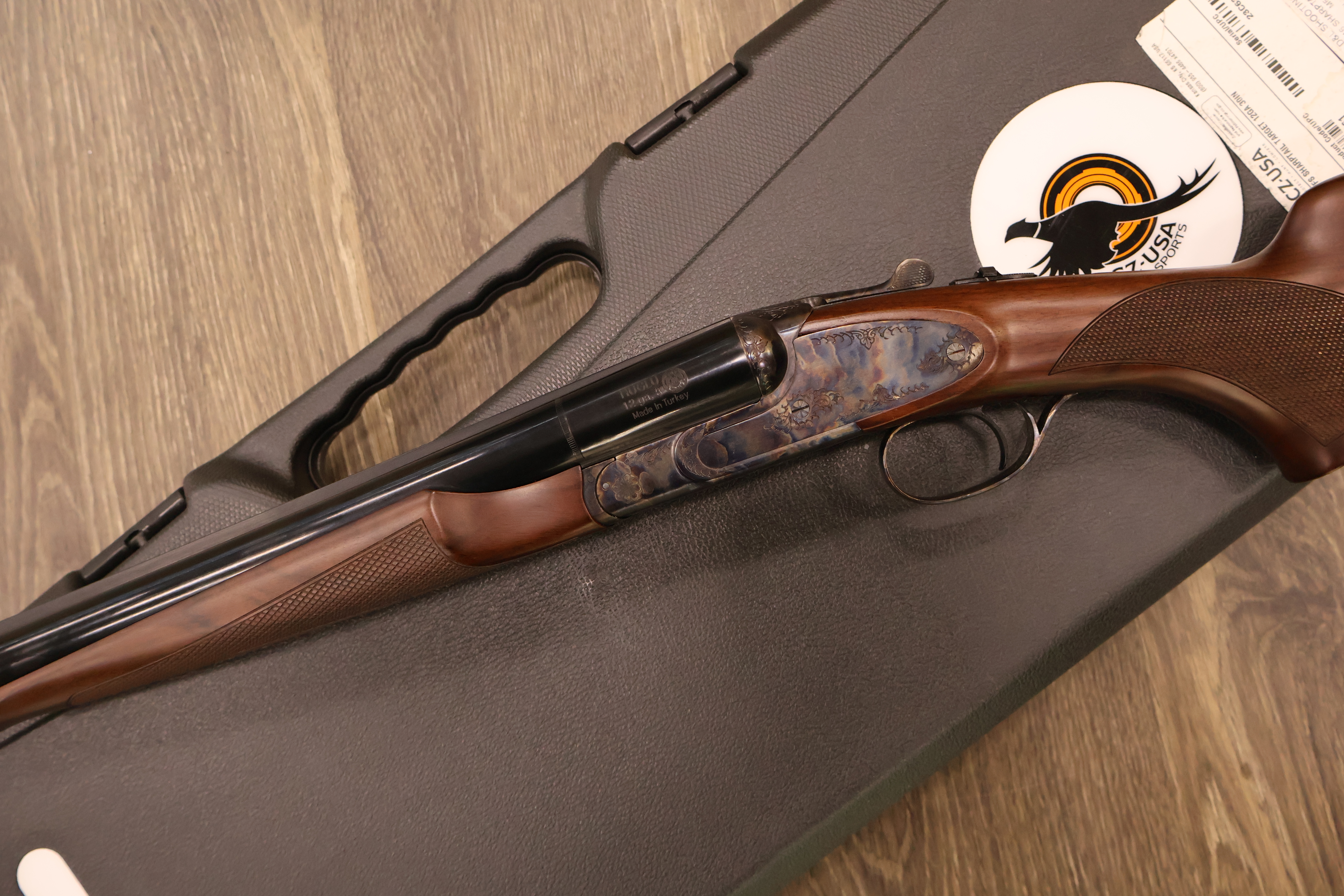 CZ USA (HUGLU) SHARP-TAIL TARGET CASE COLORED RECEIVER WALNUT 30" BBL 12GA-img-6