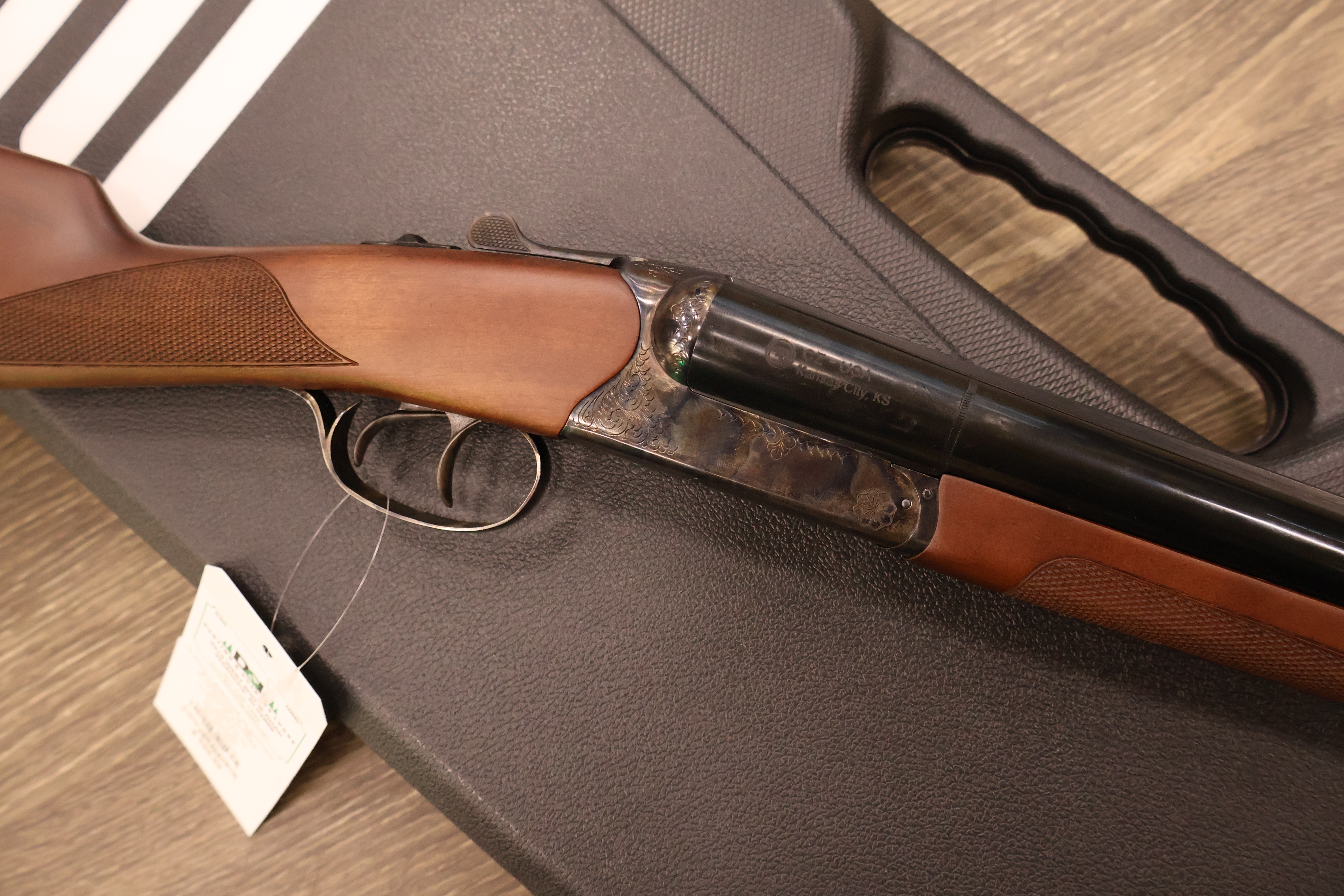 CZ (HUGLU) BOBWHITE G2 SXS CASE HARDENED RECEIVER BLUED/WOOD 28" BBL 12GA -img-1