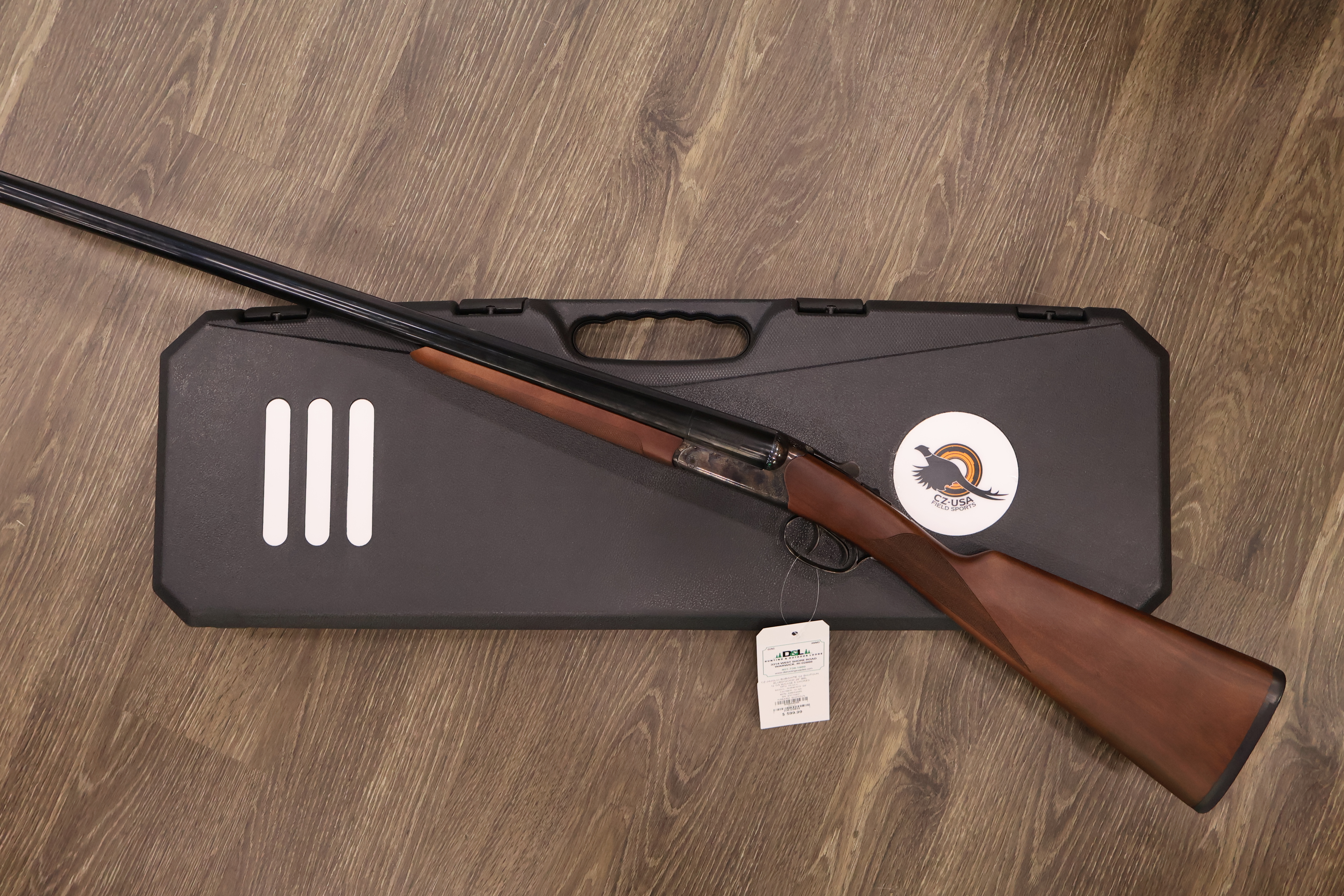 CZ (HUGLU) BOBWHITE G2 SXS CASE HARDENED RECEIVER BLUED/WOOD 28" BBL 12GA -img-4