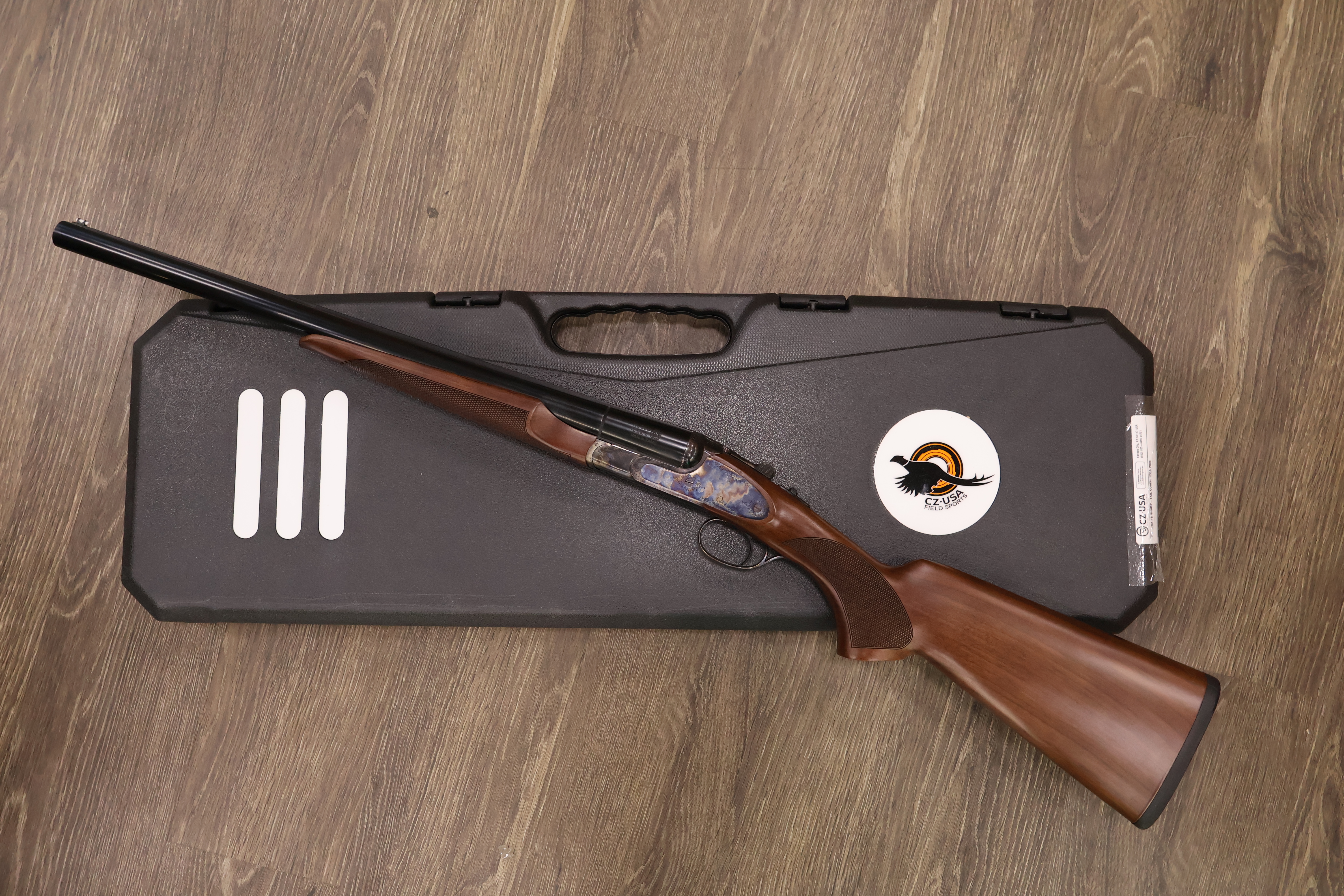 CZ USA (HUGLU) SHARP-TAIL COACH CASE COLORED WALNUT STOCK 20" BBL 12GA-img-5