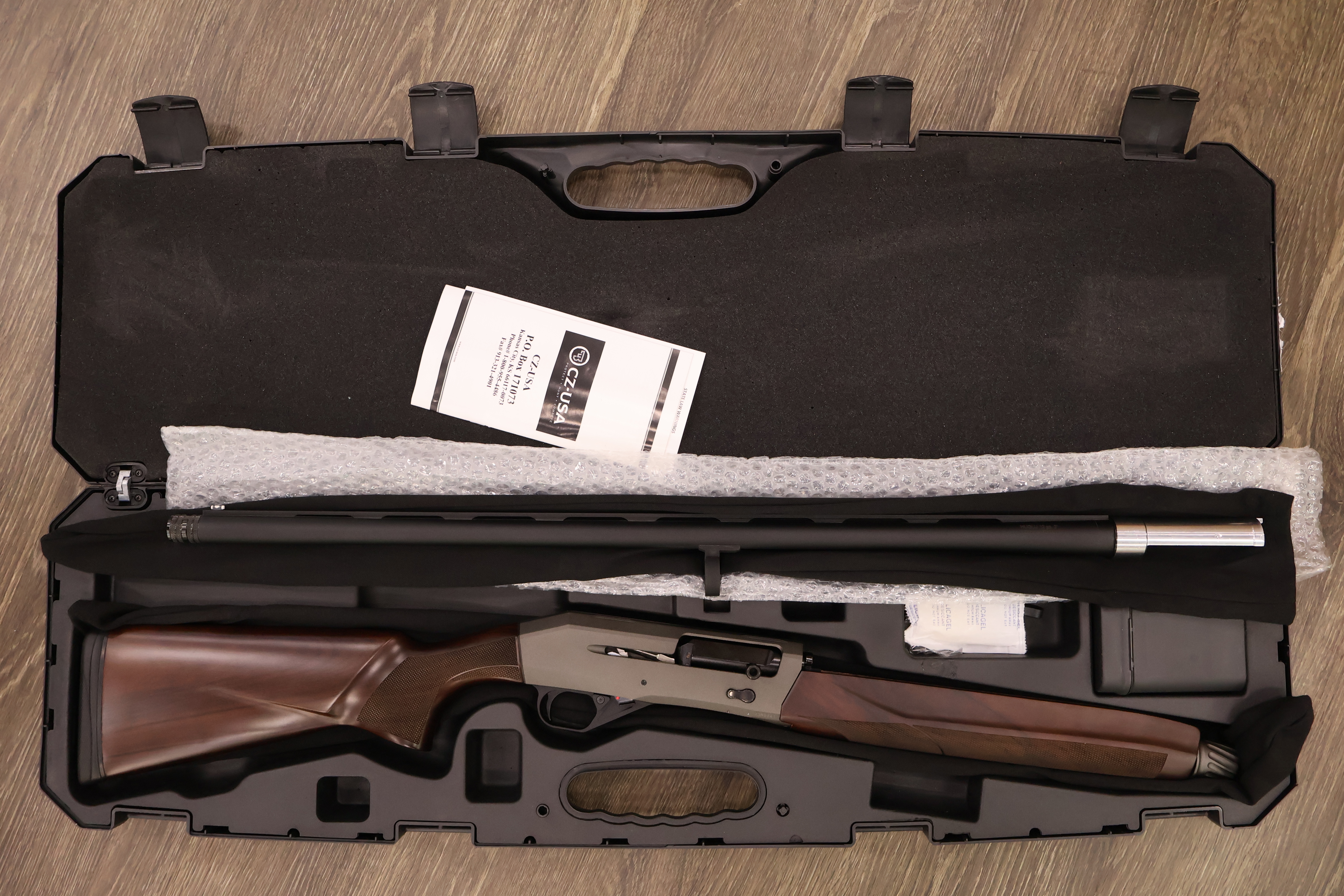 CZ USA (HUGLU) 1012 G2 GREY CERAKOTE MATTE FINISH WALNUT STOCK 28" BBL 12GA-img-0