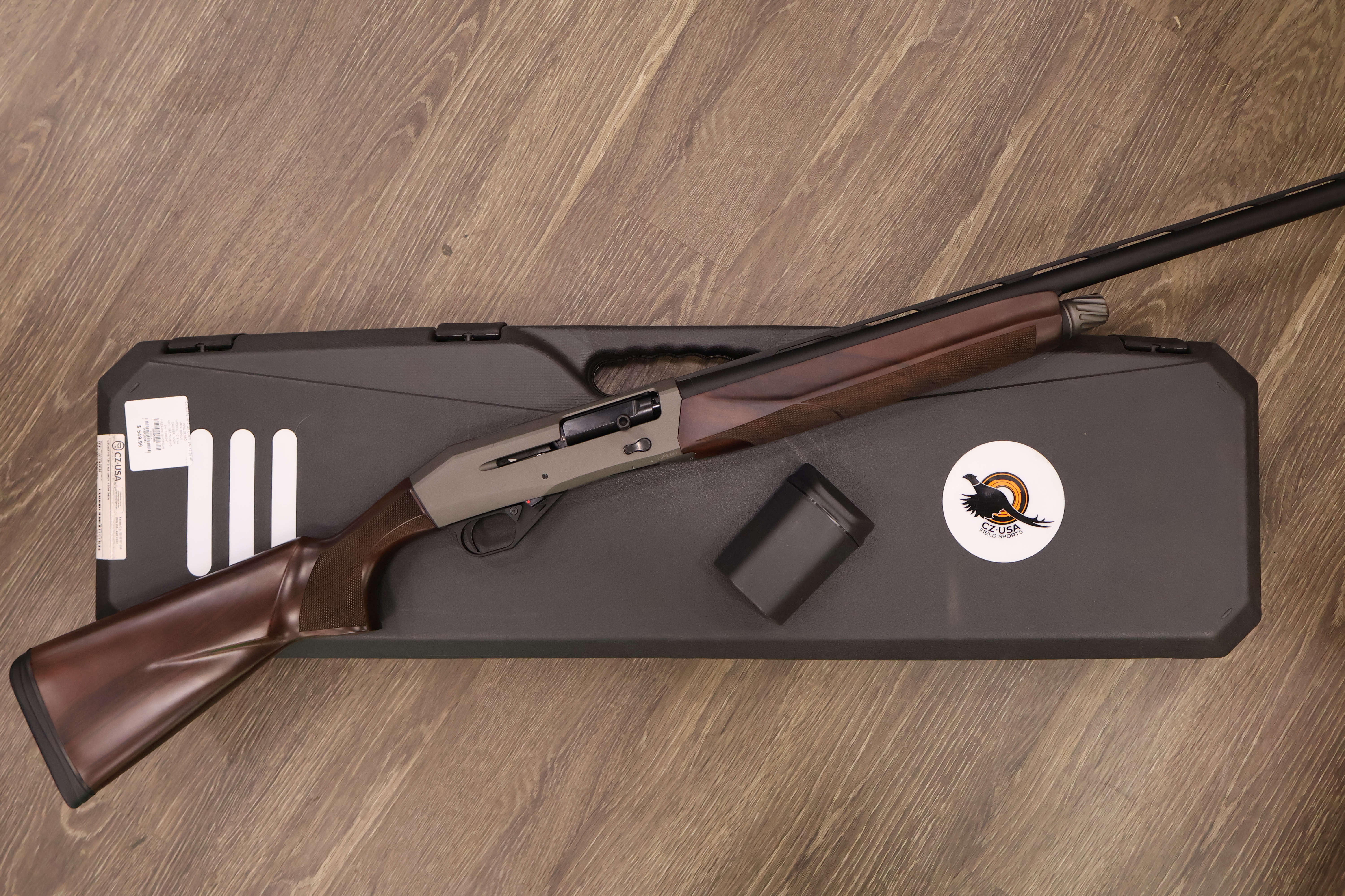 CZ USA (HUGLU) 1012 G2 GREY CERAKOTE MATTE FINISH WALNUT STOCK 28" BBL 12GA-img-1