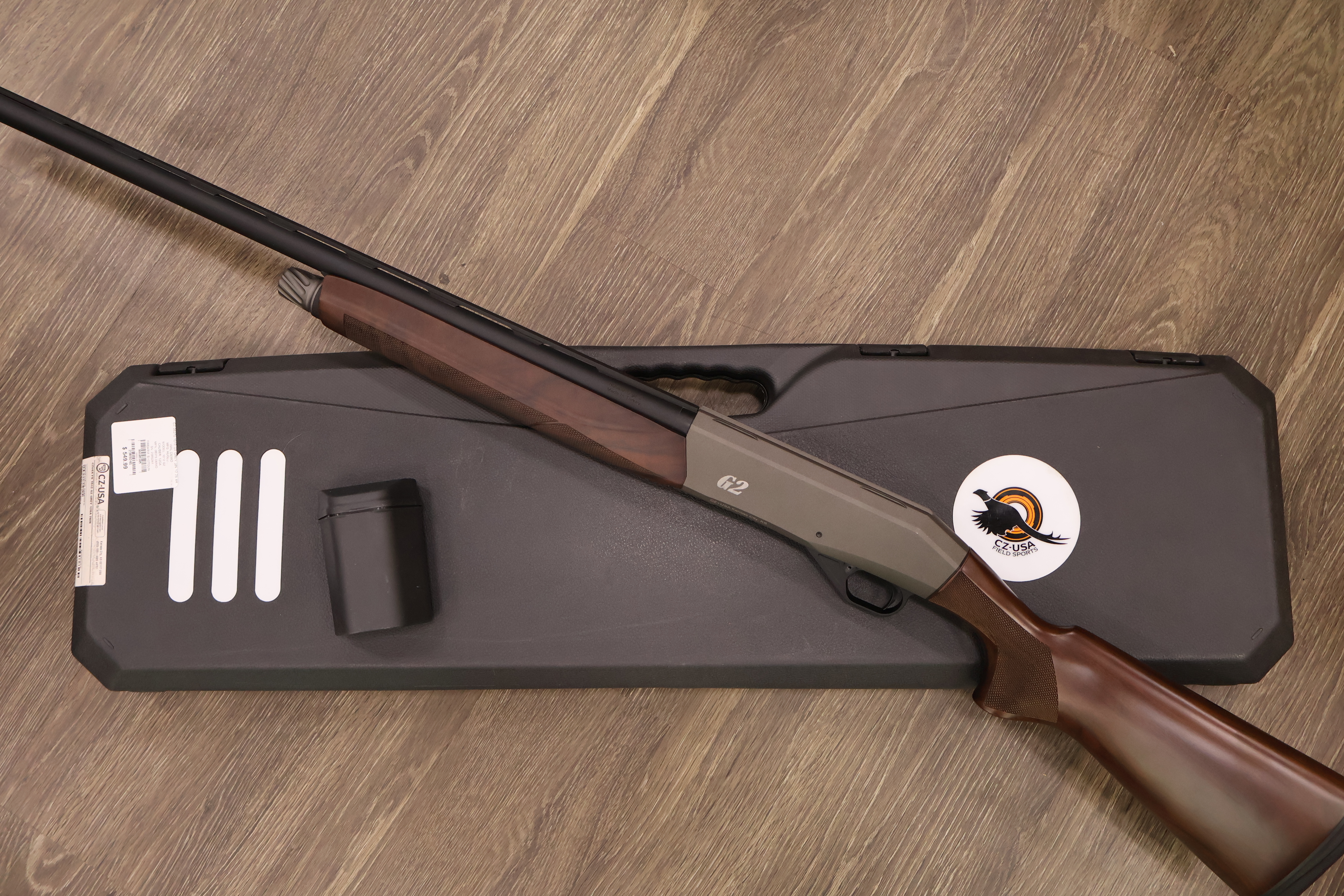 CZ USA (HUGLU) 1012 G2 GREY CERAKOTE MATTE FINISH WALNUT STOCK 28" BBL 12GA-img-5