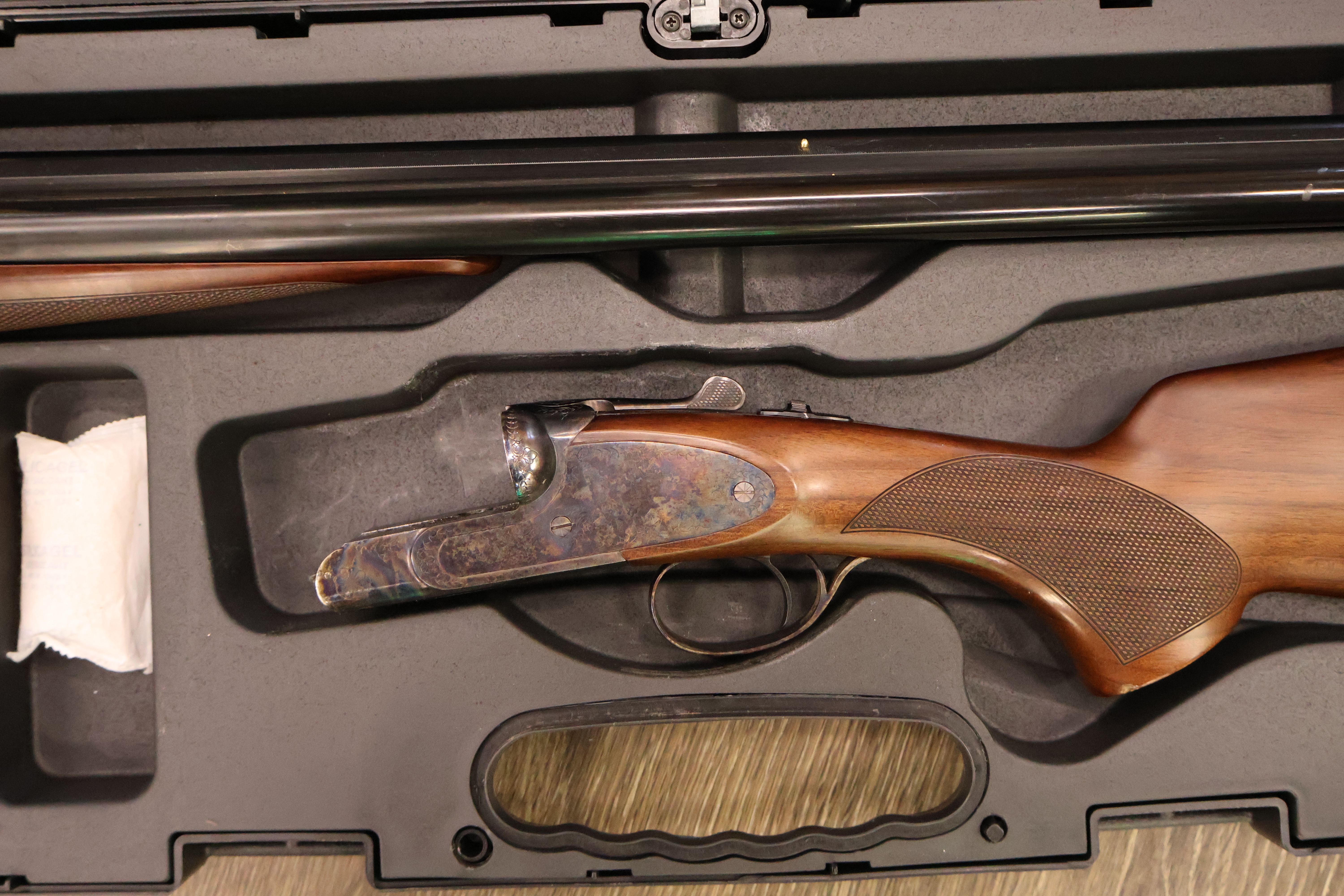 CZ USA (HUGLU) SHARP-TAIL TARGET CASE COLORED RECEIVER WALNUT 30" BBL 12GA-img-2