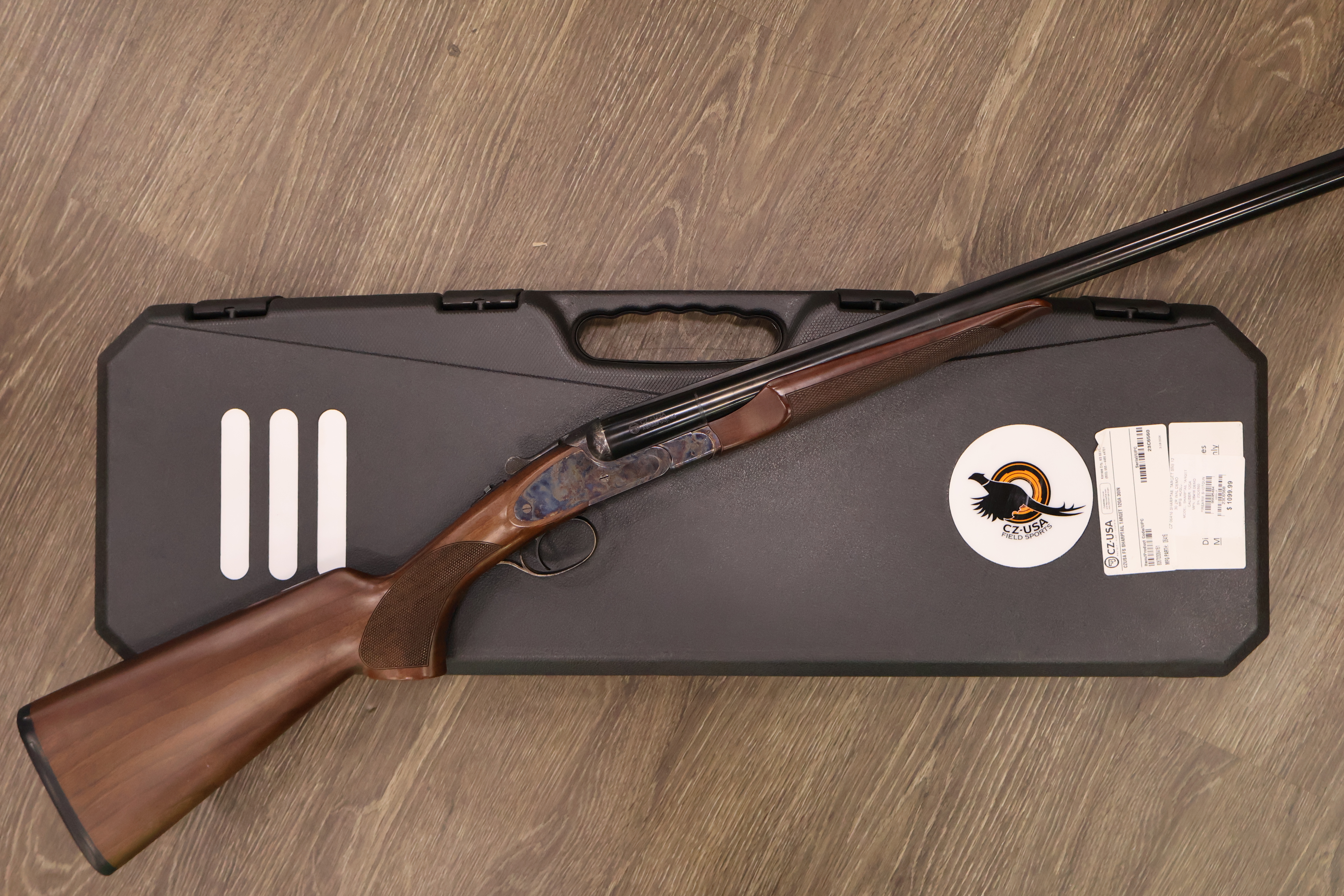 CZ USA (HUGLU) SHARP-TAIL TARGET CASE COLORED RECEIVER WALNUT 30" BBL 12GA-img-4