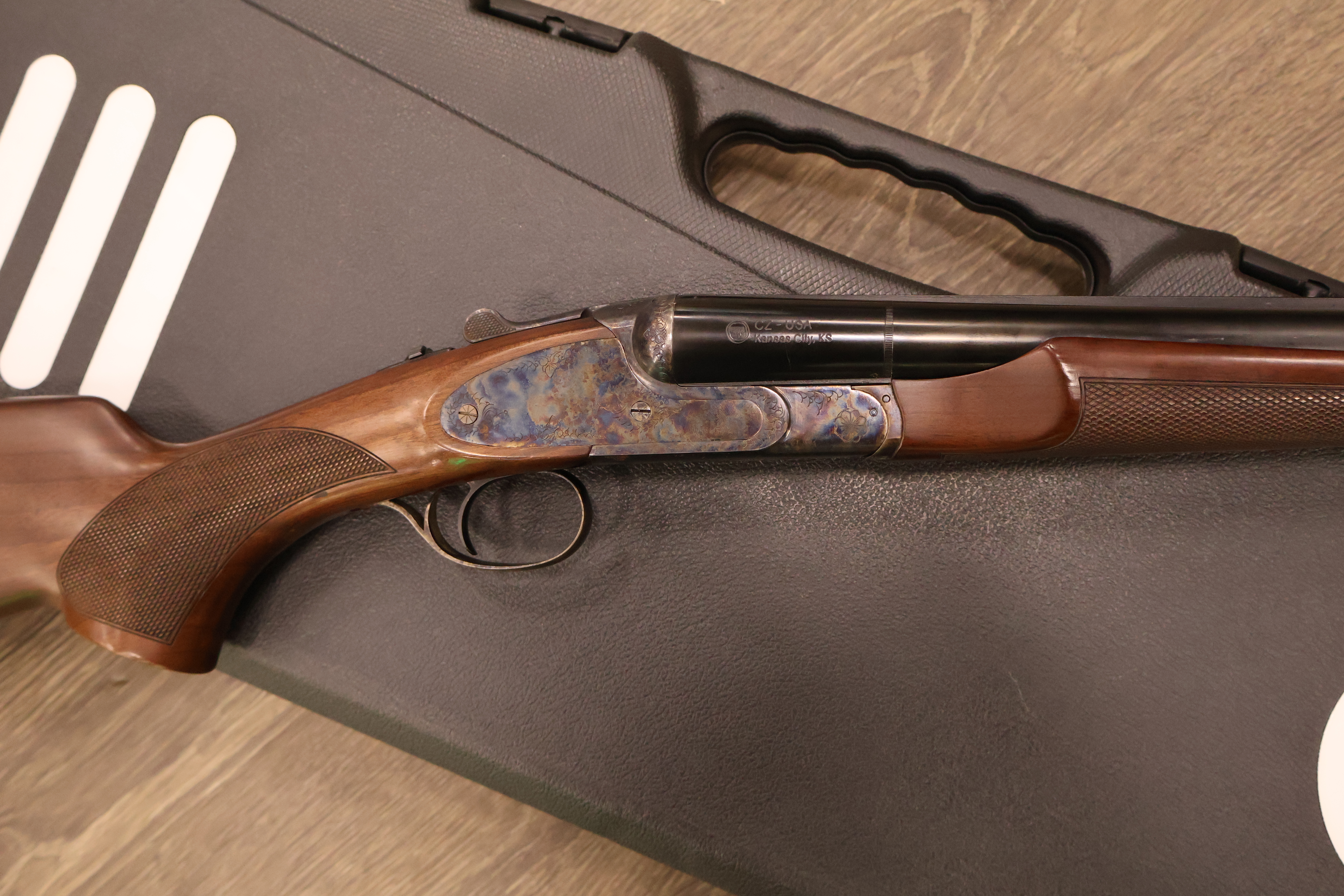 CZ USA (HUGLU) SHARP-TAIL TARGET CASE COLORED RECEIVER WALNUT 30" BBL 12GA-img-6