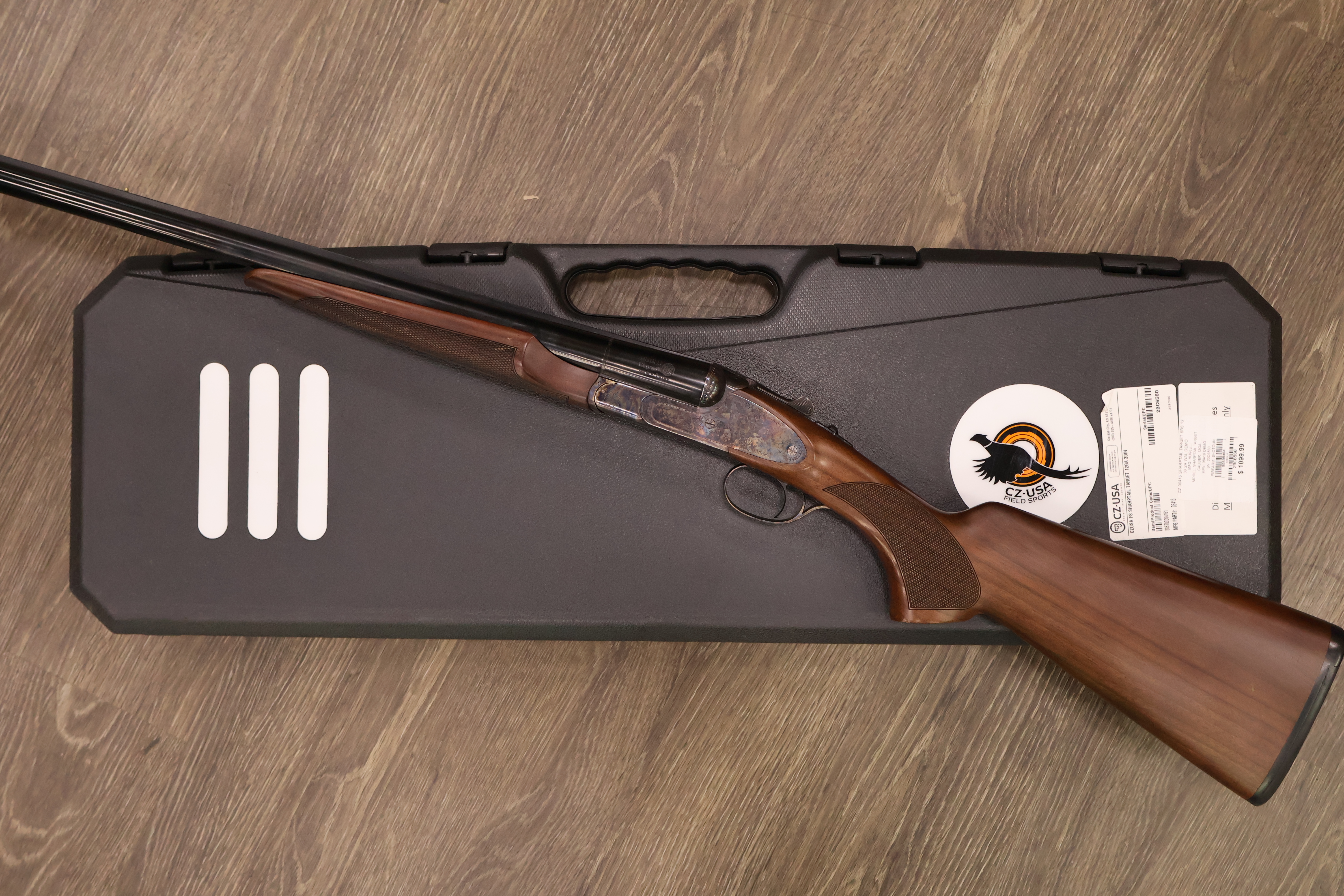 CZ USA (HUGLU) SHARP-TAIL TARGET CASE COLORED RECEIVER WALNUT 30" BBL 12GA-img-8