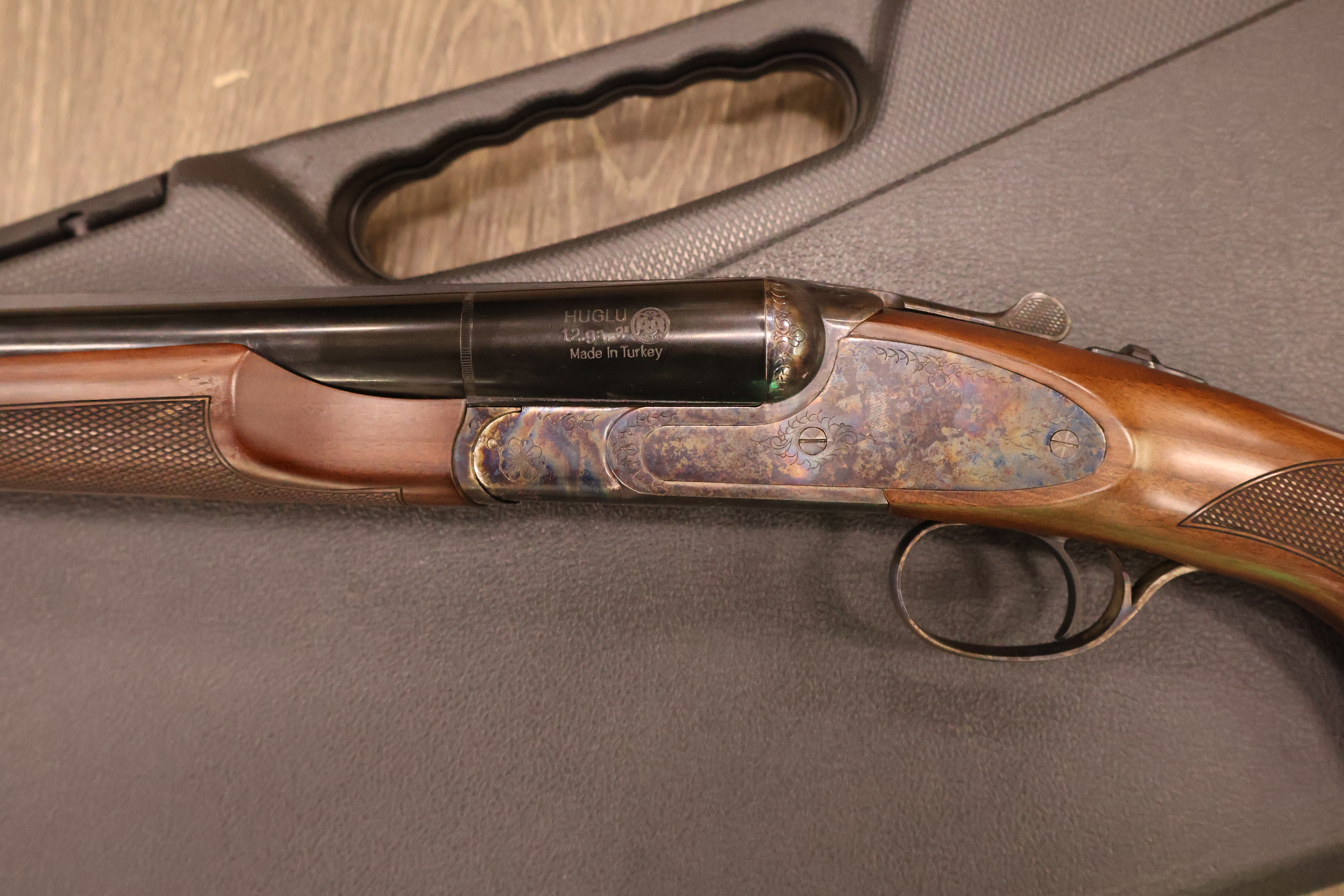 CZ USA (HUGLU) SHARP-TAIL TARGET CASE COLORED RECEIVER WALNUT 30" BBL 12GA-img-10