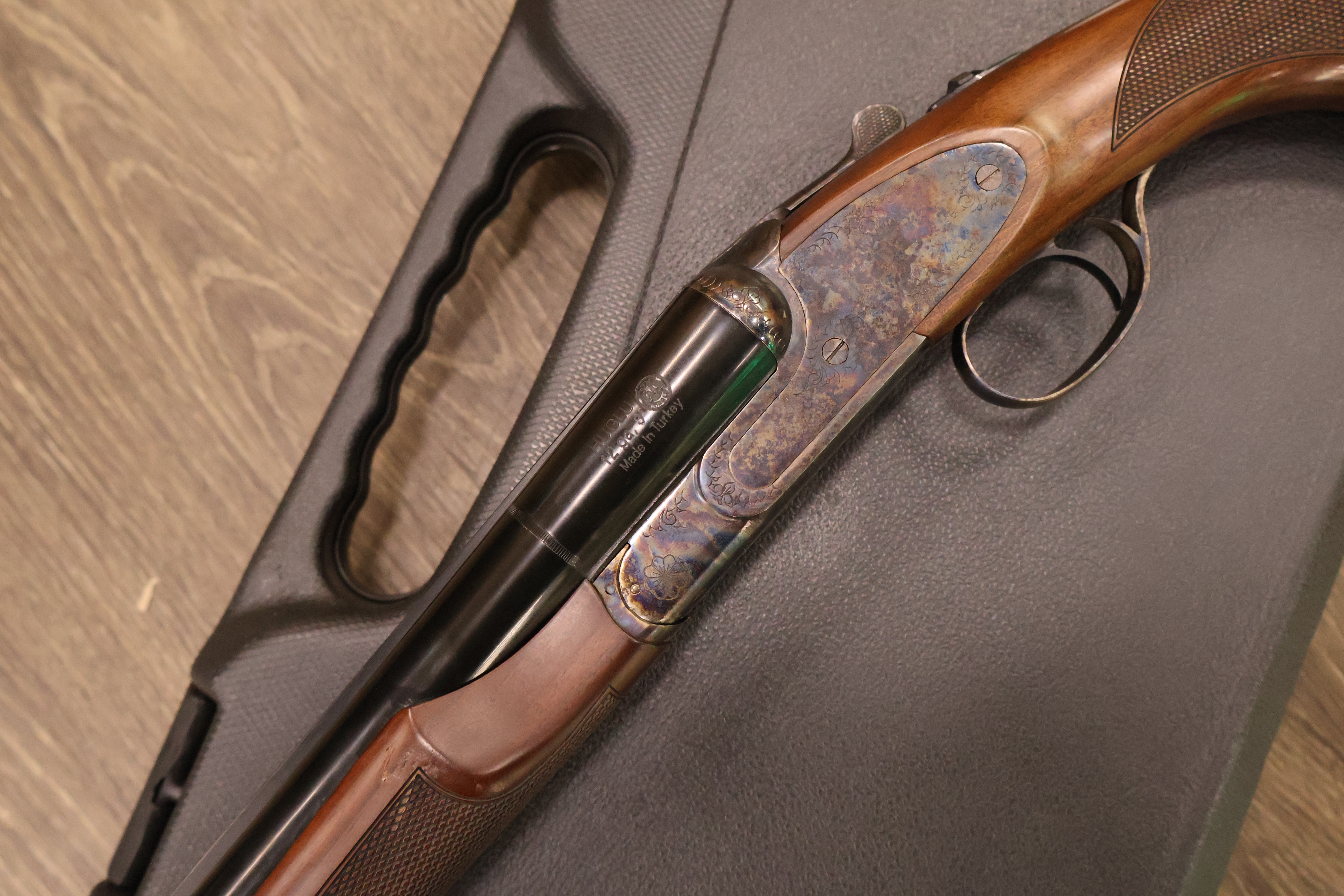 CZ USA (HUGLU) SHARP-TAIL TARGET CASE COLORED RECEIVER WALNUT 30" BBL 12GA-img-12