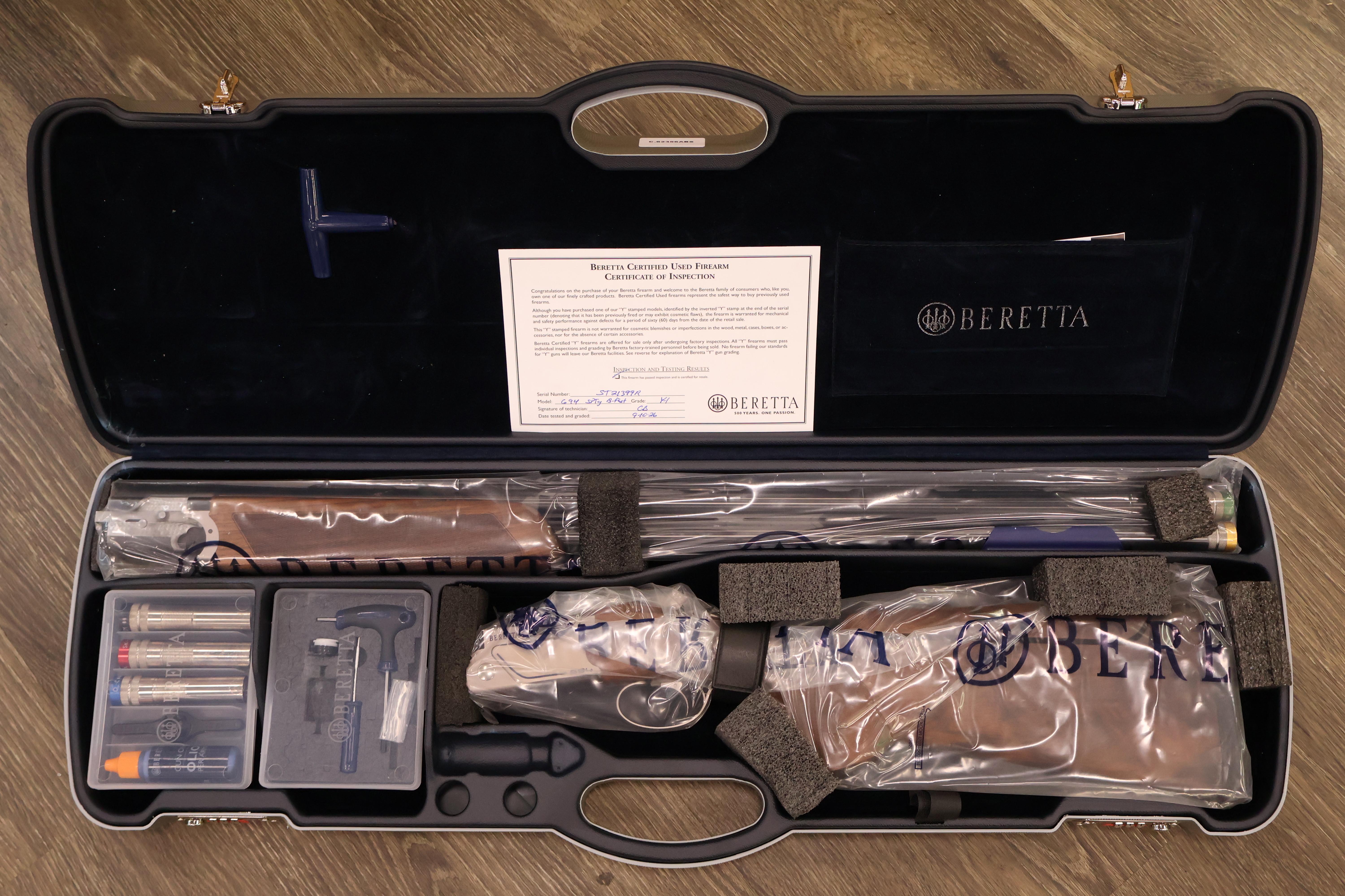 BERETTA 694 SPORTING B-FAST COMB SILVER RECEIVER DELUXE WALNUT 30" BBL 12GA-img-1