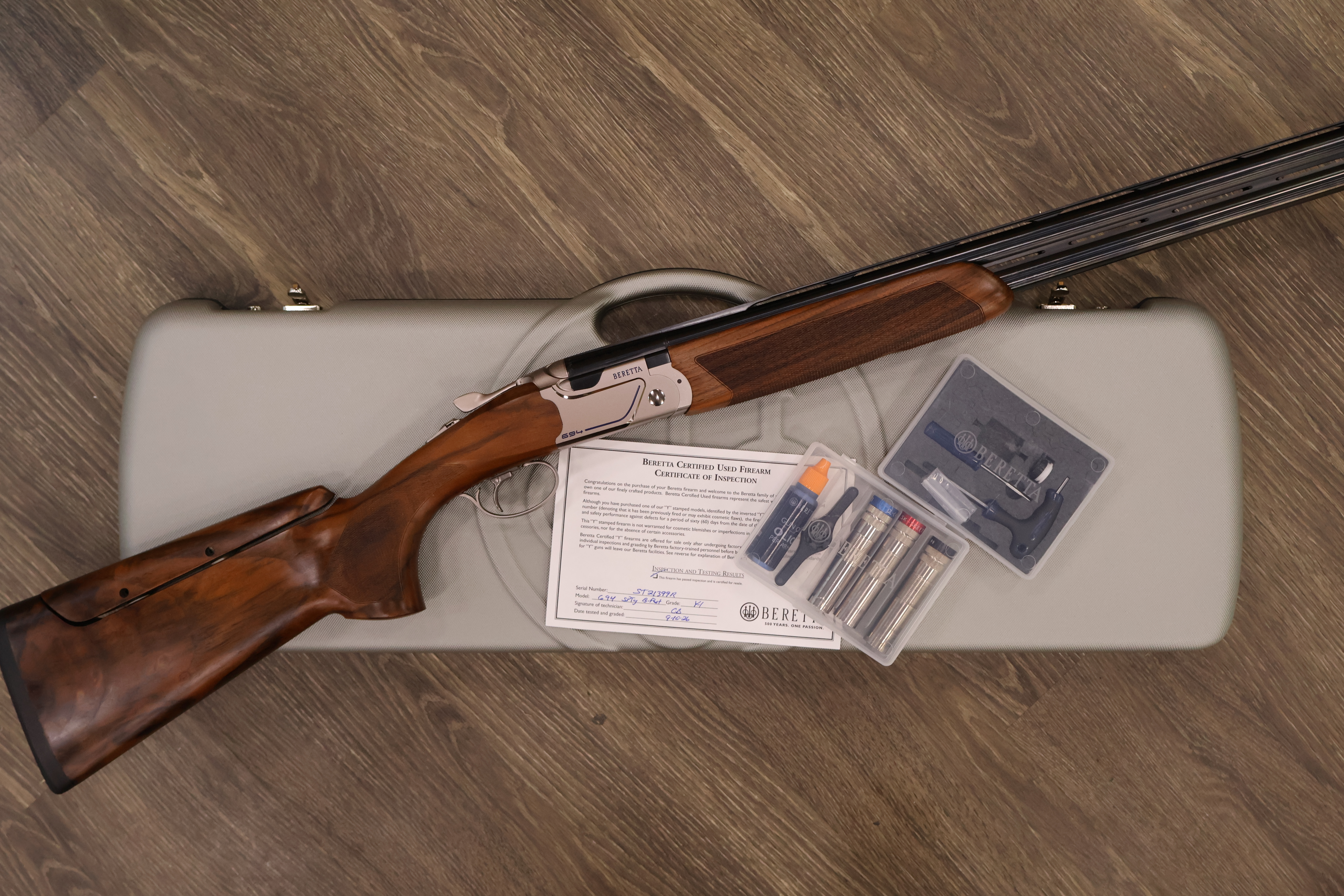BERETTA 694 SPORTING B-FAST COMB SILVER RECEIVER DELUXE WALNUT 30" BBL 12GA-img-6