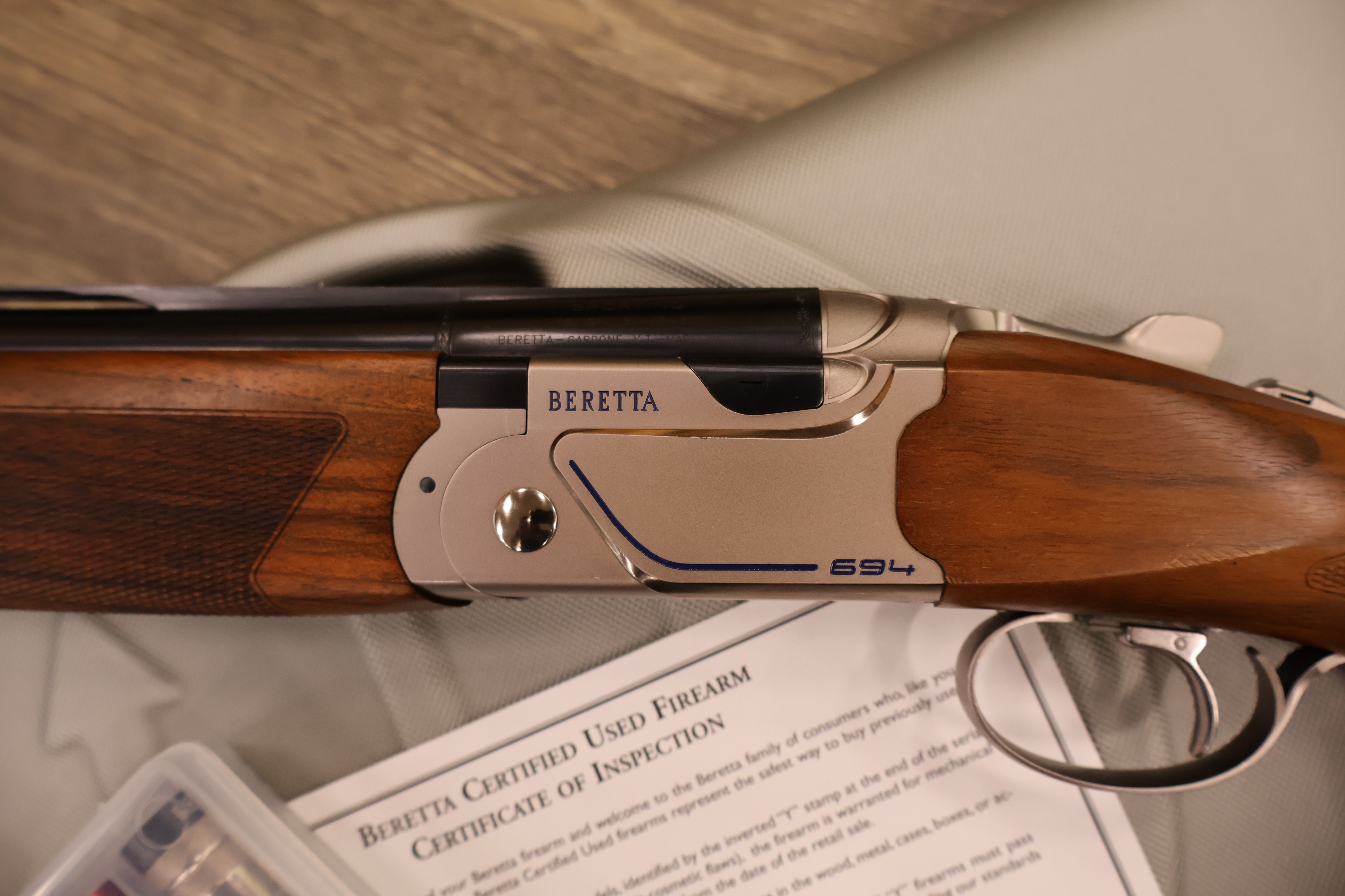 BERETTA 694 SPORTING B-FAST COMB SILVER RECEIVER DELUXE WALNUT 30" BBL 12GA-img-14