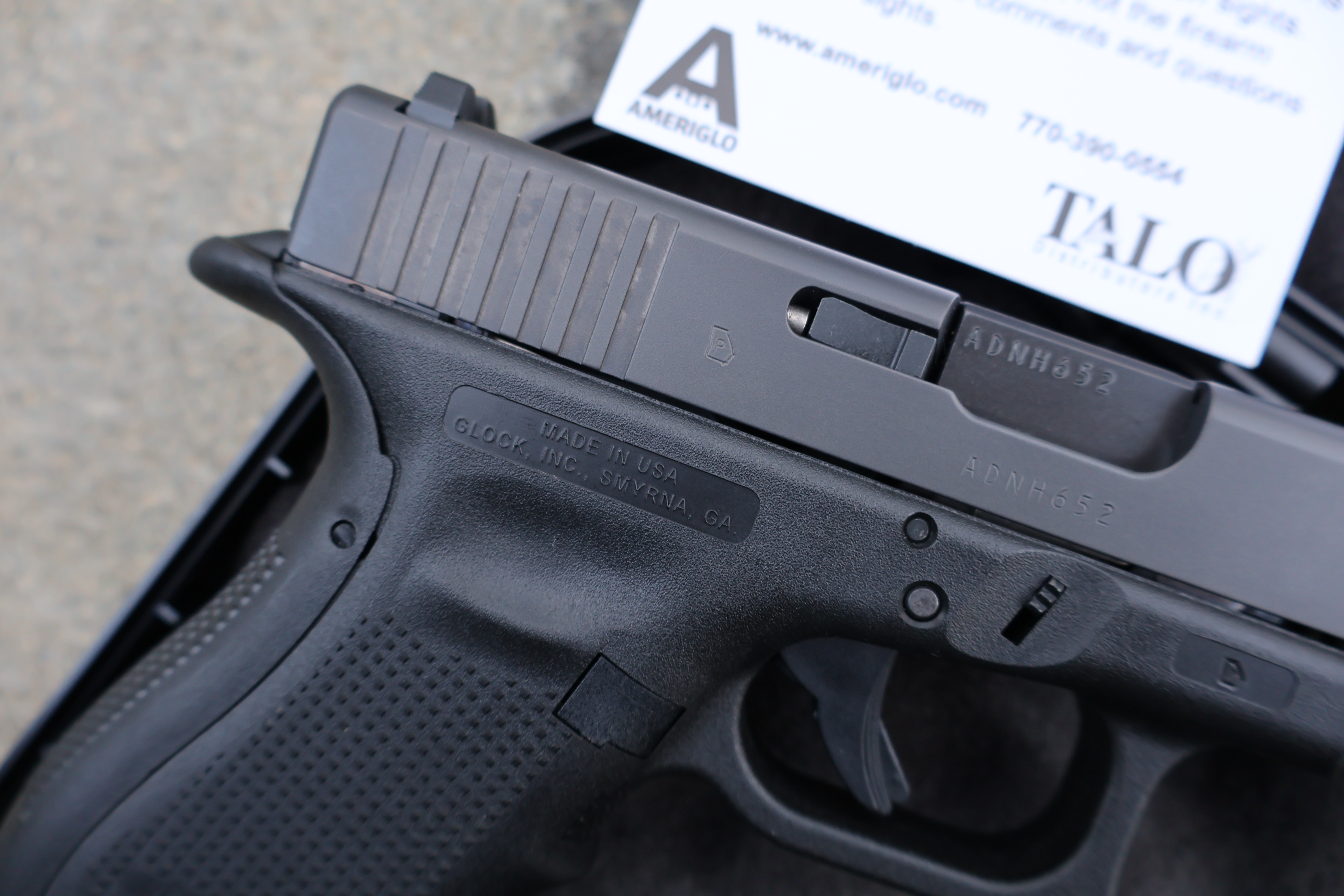 GLOCK (USA) G19 GEN4 BLACK TENIFER PUNISHER AMERIGLO FRONT 4.02" BBL 9MM-img-8