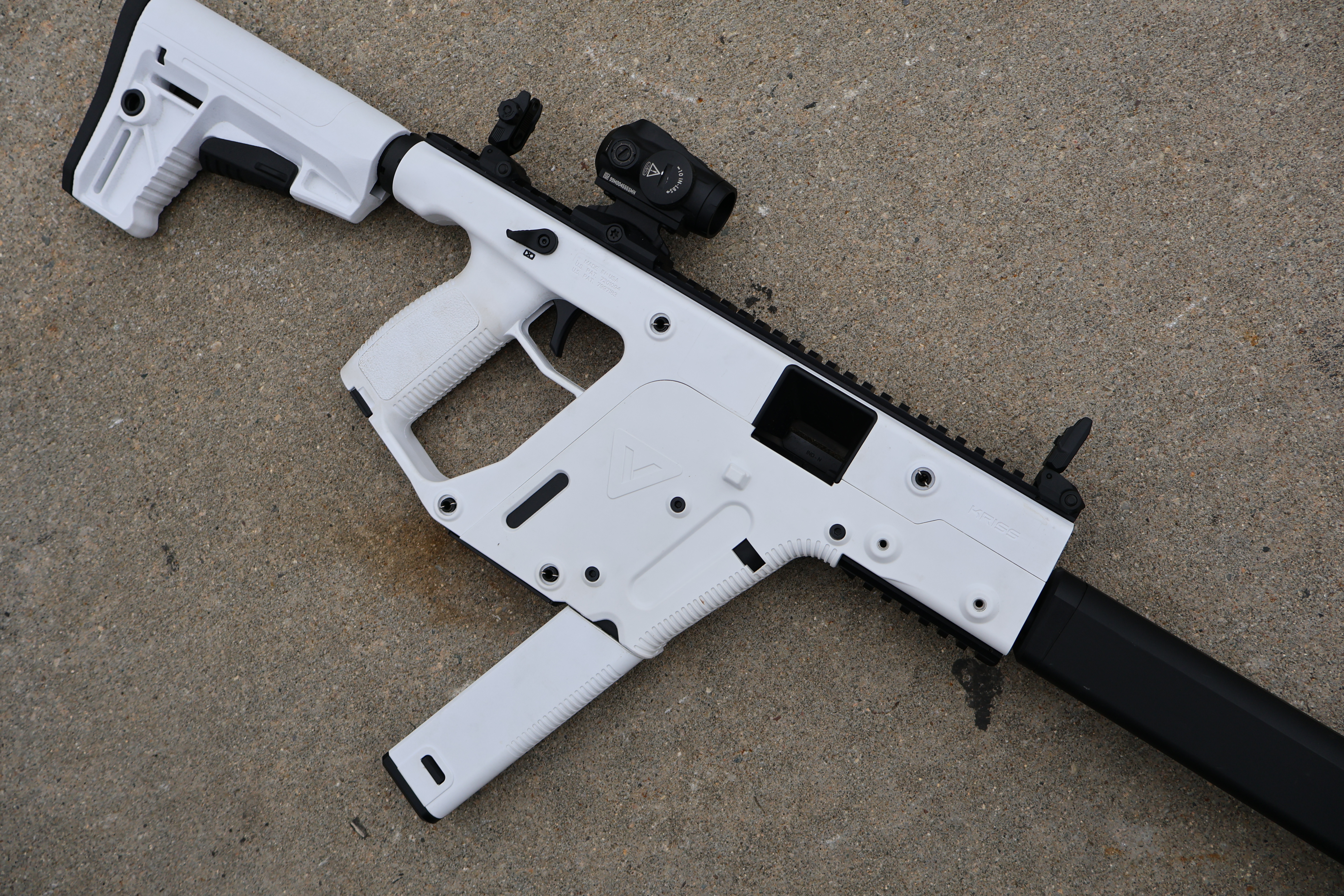 KRISS USA VECTOR CRB GEN2 ALPINE WHITE FAUX SUPPRESSOR 16" BBL .45 ACP-img-1