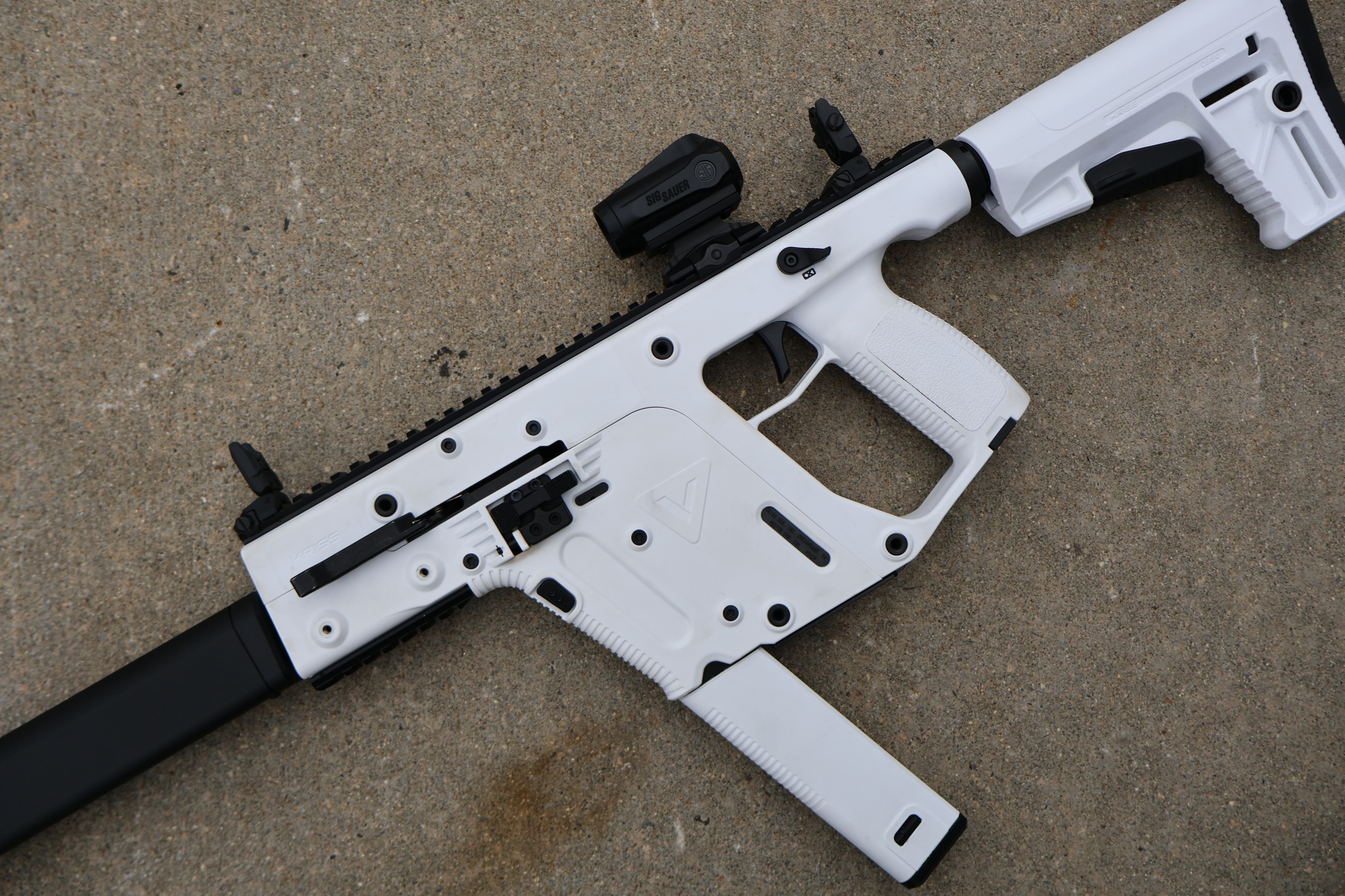 KRISS USA VECTOR CRB GEN2 ALPINE WHITE FAUX SUPPRESSOR 16" BBL .45 ACP-img-7
