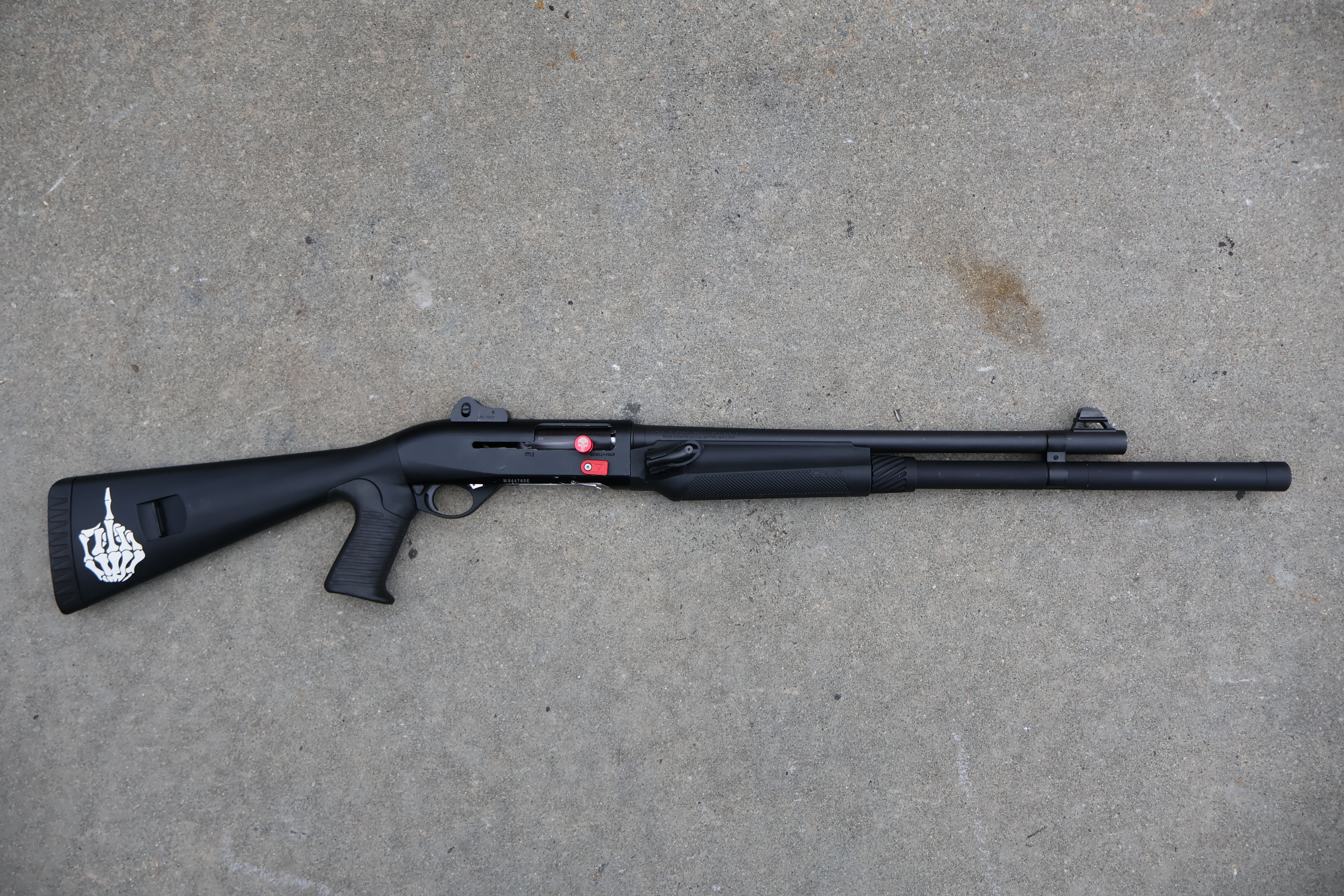 BENELLI M2 TACTICAL BLACK FINISH EXTENDED MAG GHOST RING 18.5" BBL 12GA-img-0