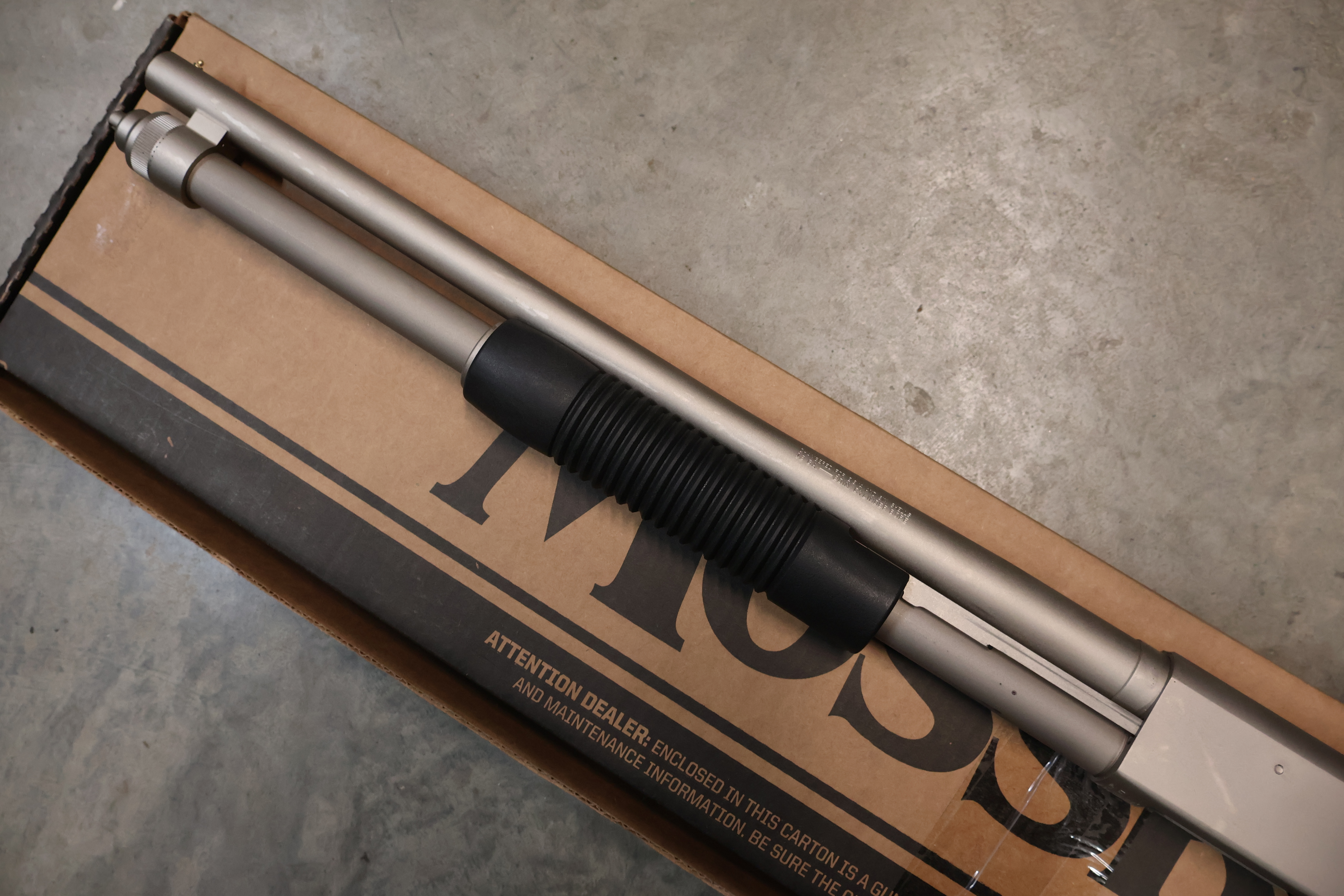 MOSSBERG 590 MARINER MARINE-COTE SILVER FINISH 8+1 SHOT 20" BBL 12GA-img-5